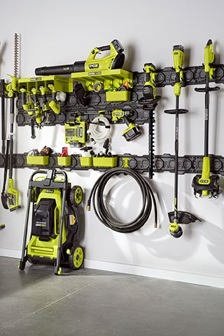 Įveskite tvarką. Susikurkite sau pritaikytą erdvę su RYOBI LINK sandėliavimo sistema.