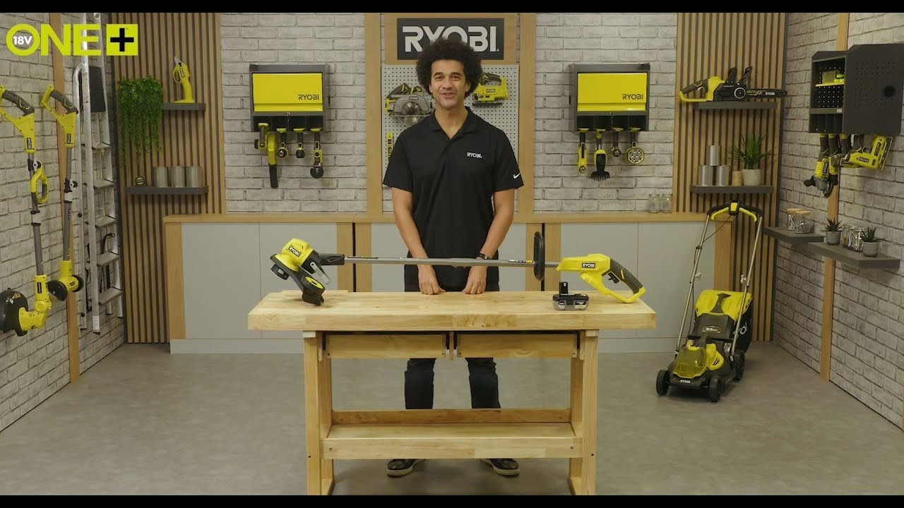 18V akumuliatorinė 33 cm „EasyEdge“™ vielinė žoliapjovė | Ryobi