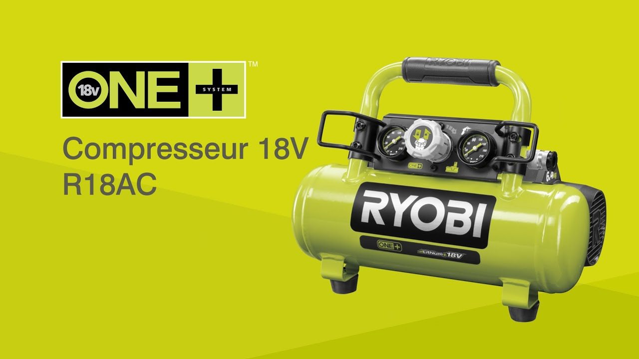 Compresseur à gâchette pour gonfleur haute pression sans fil Ryobi 18V ONE  avec manomètre numérique Réduit la fatigue des mains Accessoire  EveryThang3D -  France