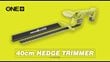 18V ONE+ Cordless 40cm Linear Hedge Trimmer Starter Kit (1 x 2.0Ah)_youtube_video_1