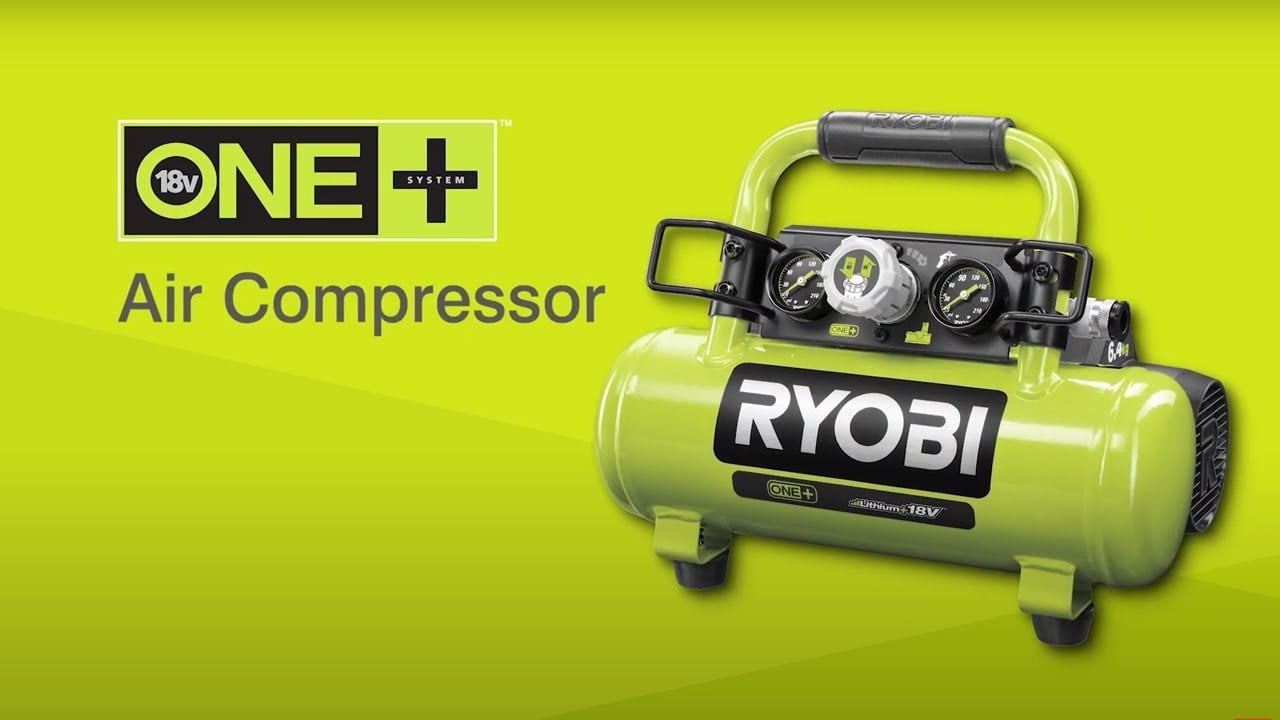 RYOBI 18V ONE+ Sans fil 1 Gal. Compresseur d'air portable avec batterie et  chargeur de 4,0
