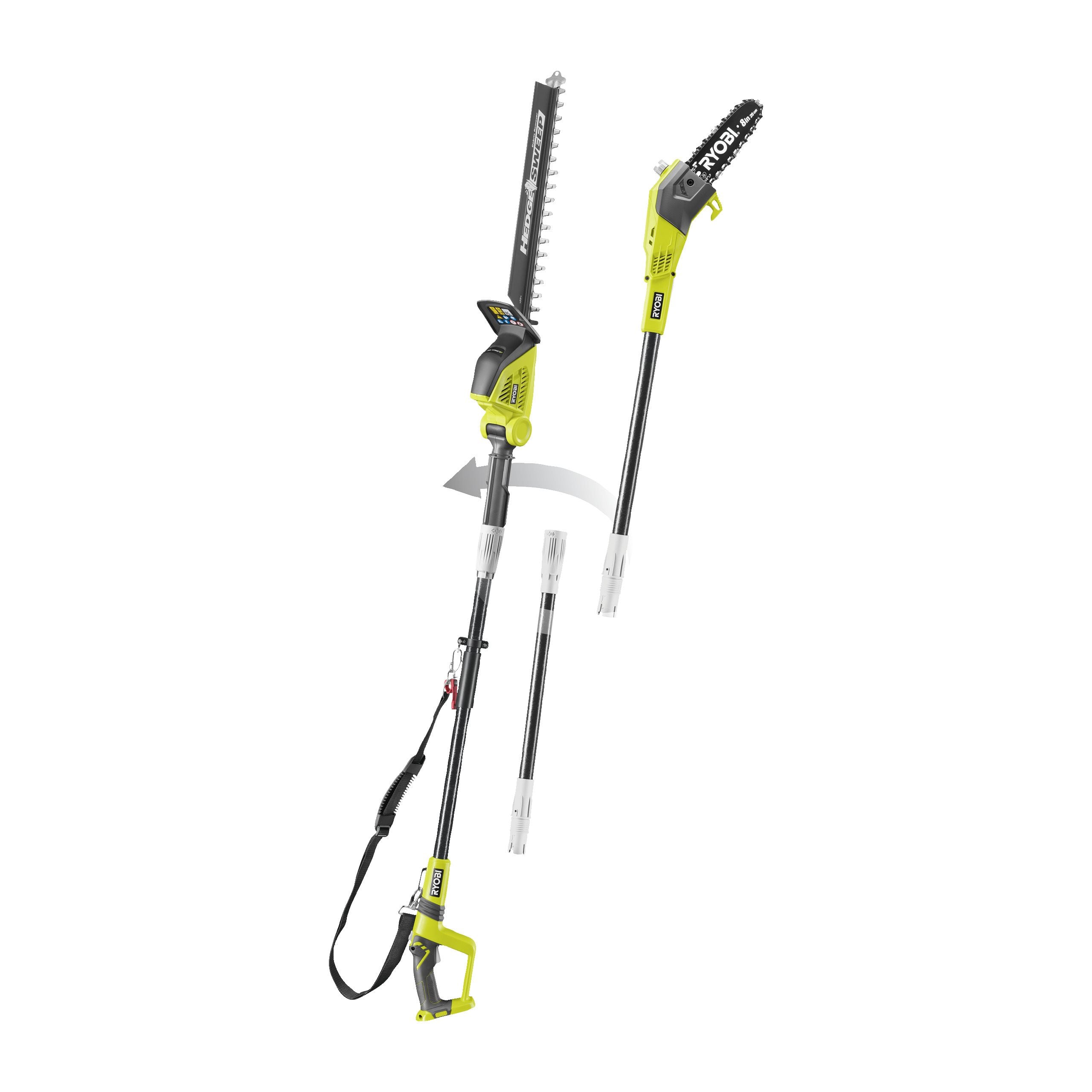 Piła na wysięgniku 20 cm ONE+™ 18V i nożyce do żywopłotu 45 cm z włókna szklanego (w zestawie brak akumulatora)