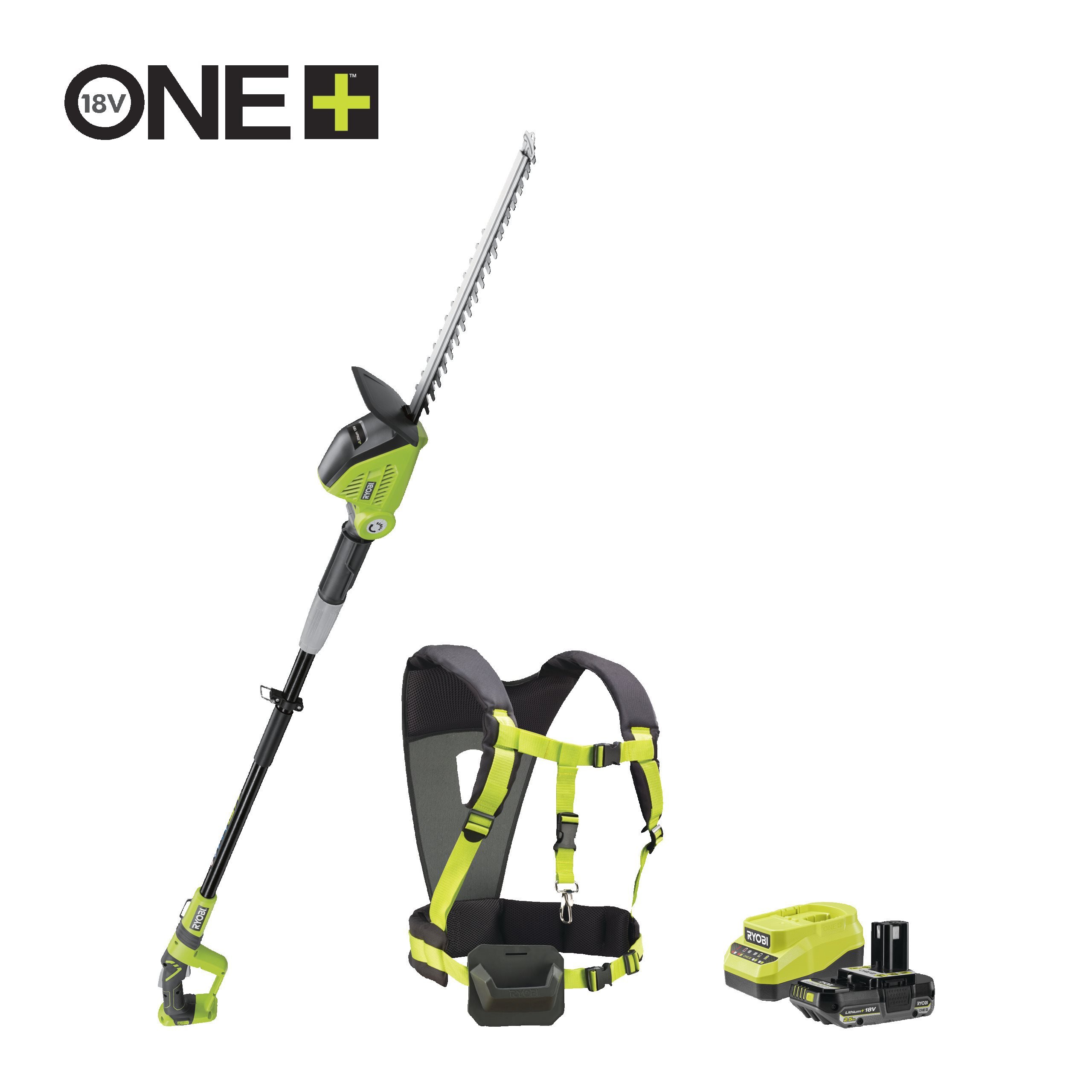 Cordless Pole Hedge Trimmer 45cm RYOBI 18V ONE+™ OPT1845