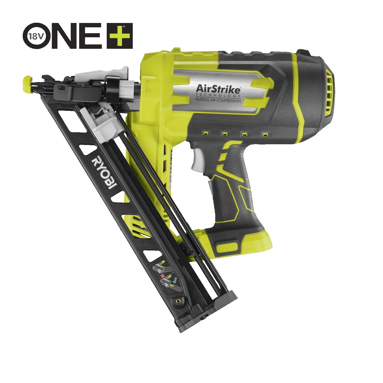 Cordless Nail Gun 15 Gauge Cordless Nailer RYOBI 18V ONE