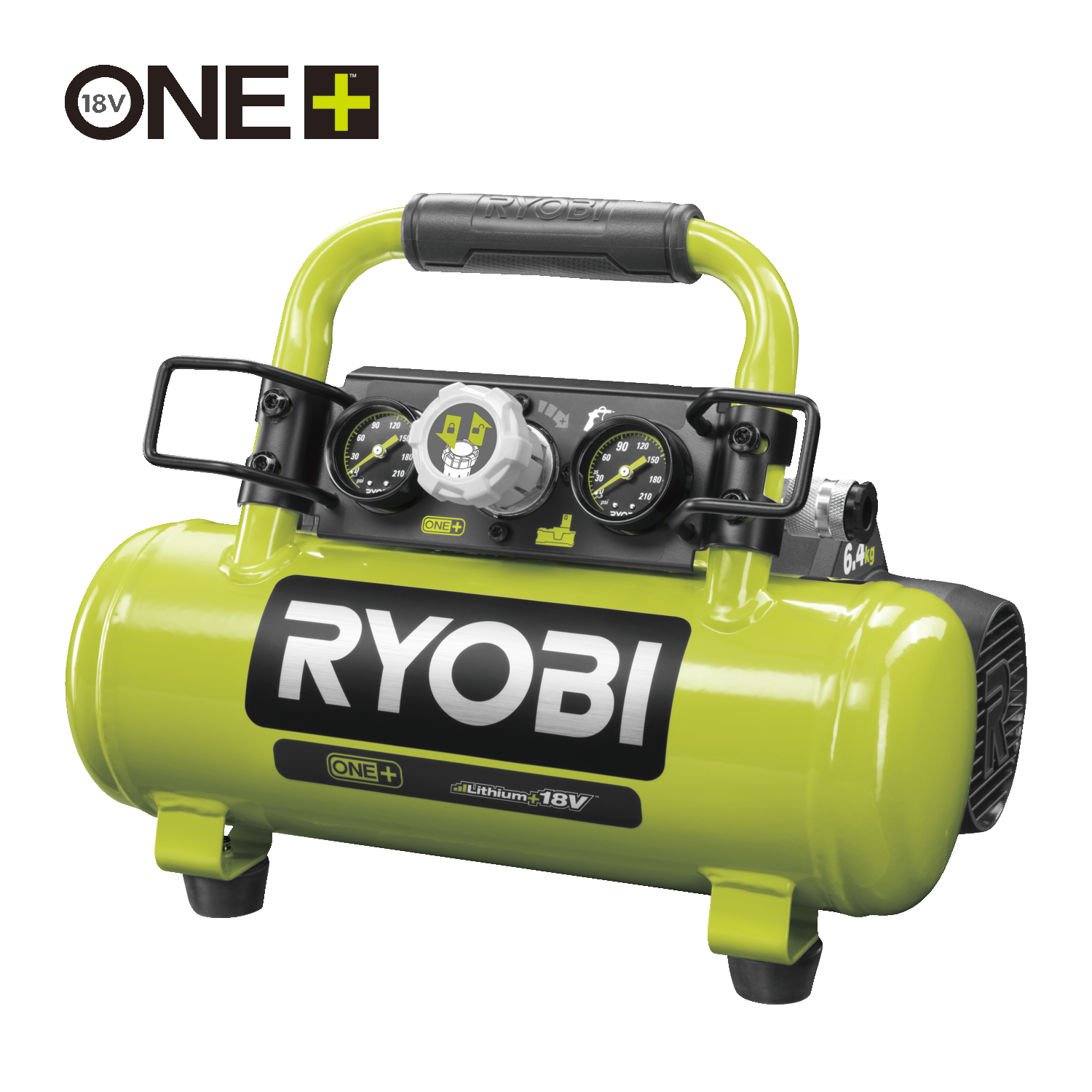 Compresseur gonfleur sans fil sans batterie 18 V R18PI-0 ONE+ RYOBI, 1300782, Outillage