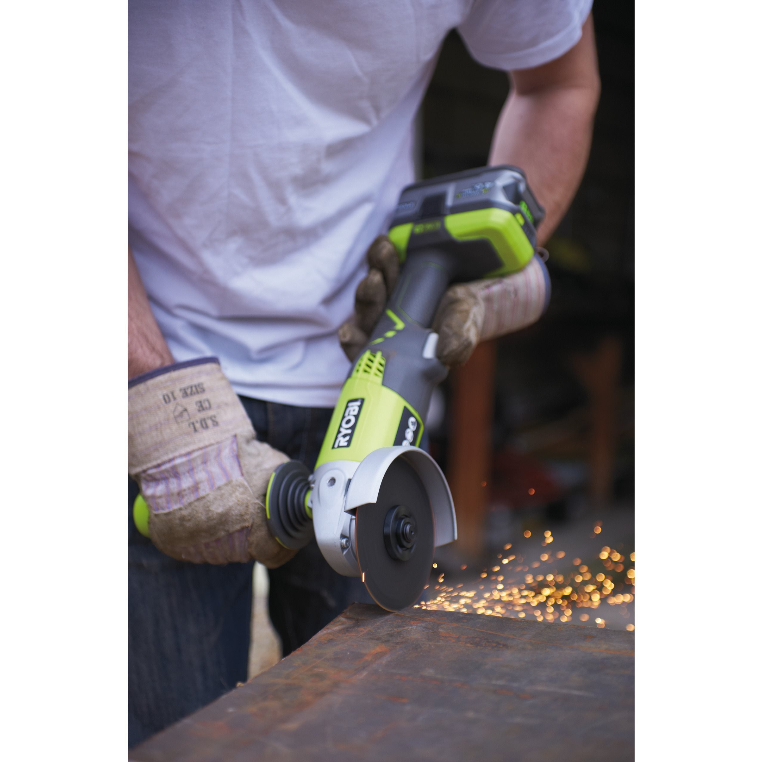 Cordless Angle Grinder RYOBI R18AG-0 - Main Image