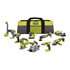Pack de 9 herramientas, taladro percutor + atornillador de impacto + amoladora angular + multiherramienta + pistola de pegamento + sierra circular + sierra de calar + luz de área plegable + lijadora triangular18V ONE+™ (1x 5.0Ah y 1x 2.0Ah)_hero_3