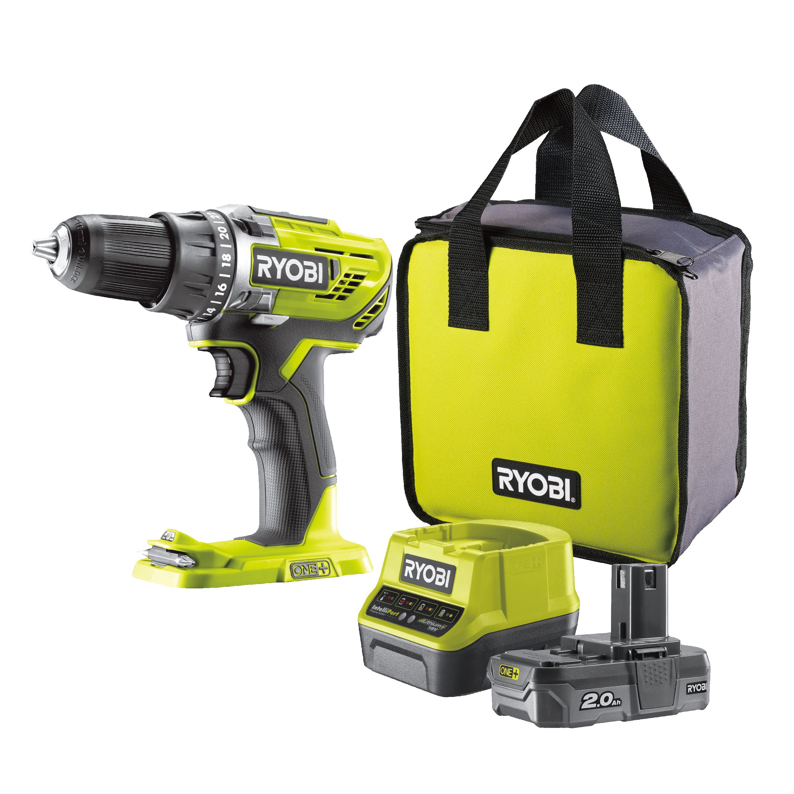 18V ONE+™ Cordless Drill Driver Starter Kit (1 x 2.0Ah)