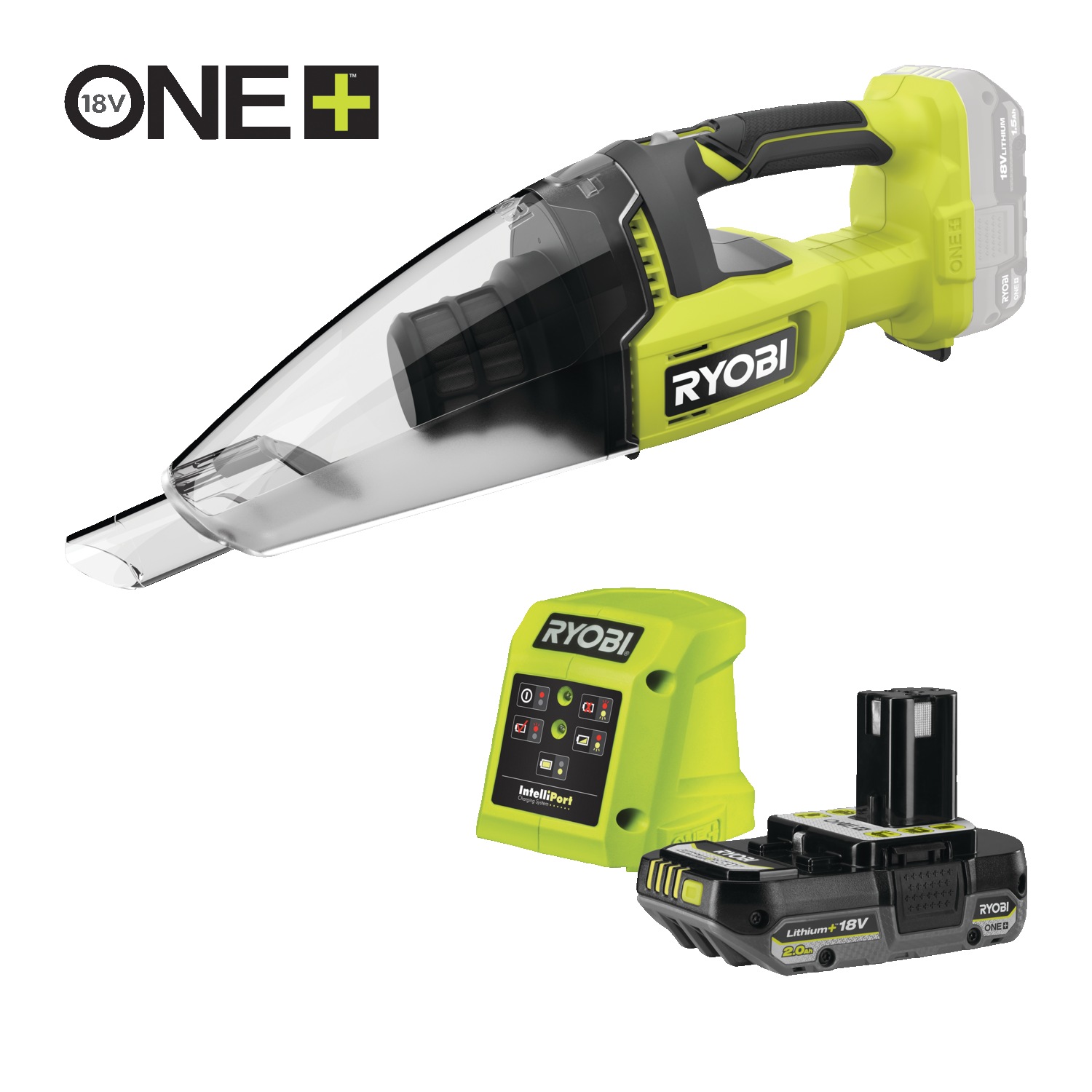 Ryobi PCL705B 18V ONE Cordless MultiSurface Handheld Vacuum (Bare Tool