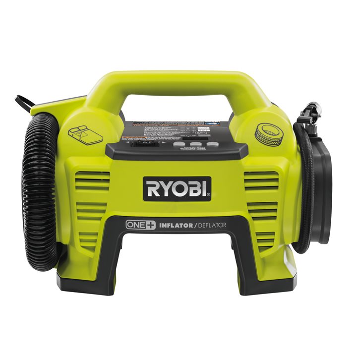 Ryobi - Gonfleur dégonfleur 18V - gros débit : 210 L/min - Livré avec  embout pour valve à pincement, un batterie 2Ah et un chargeur rapide 2A -  R18VI-1C20GZL : : Bricolage