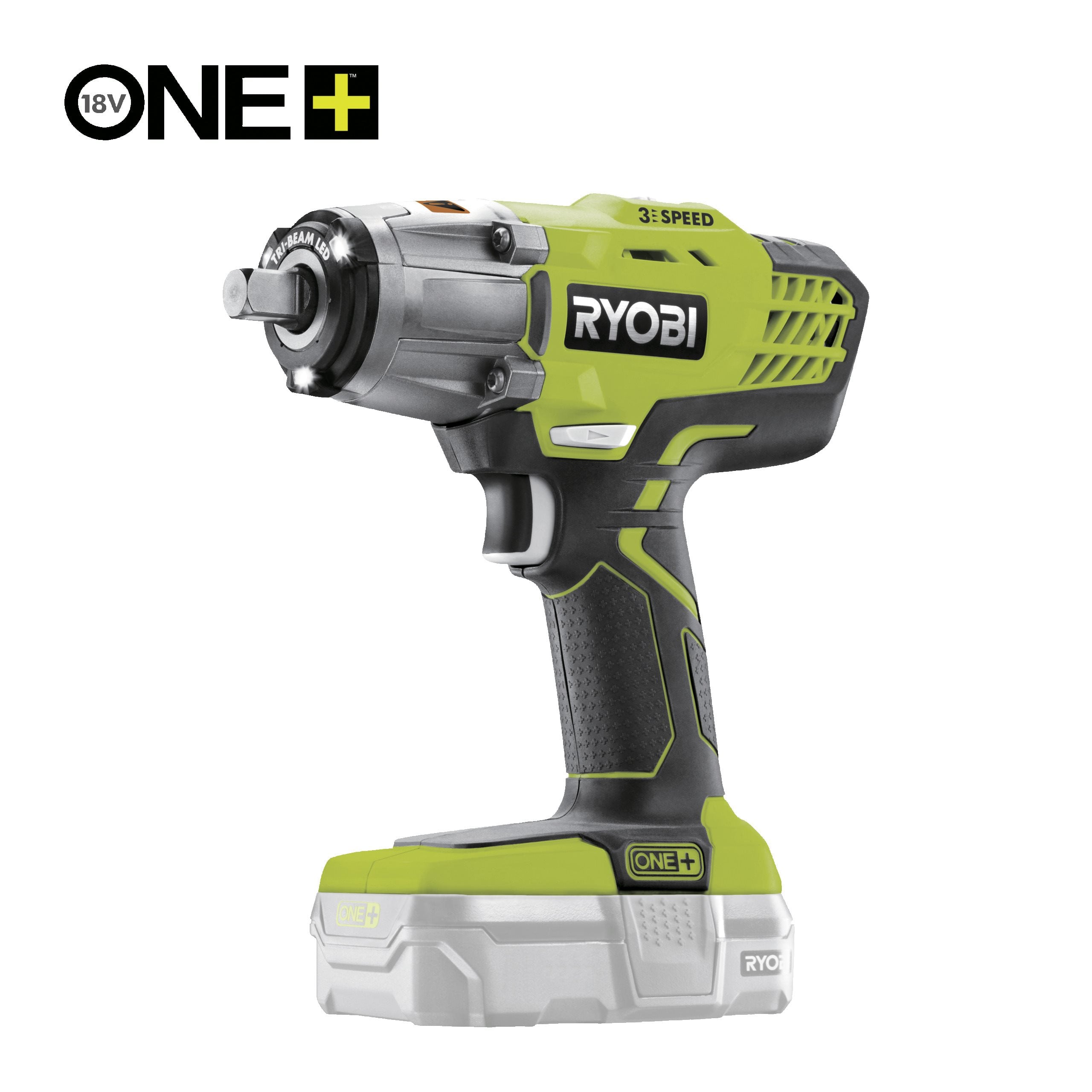 18 V ONE+ Akku-Schlagschrauber, max. Drehmoment 400 Nm, ohne Akku und Ladegert | Ryobi 18 V ONE+ Akku-Schlagschrauber, max. Drehmoment 400 Nm, ohne Akku und Ladegert | Ryobi