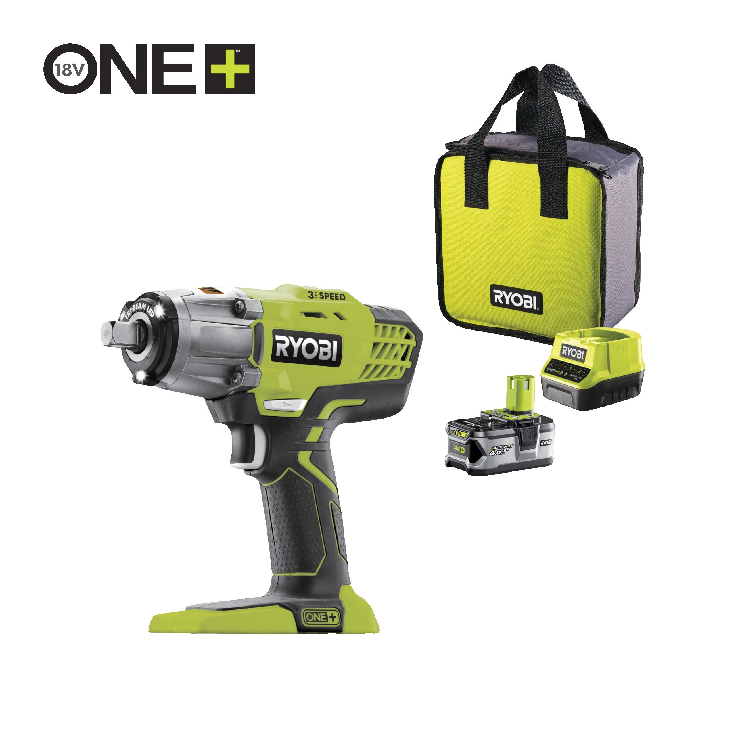 18V ONE+™ Cordless 3-Speed Impact Wrench Starter Kit (1 x 4.0Ah)_hero_0