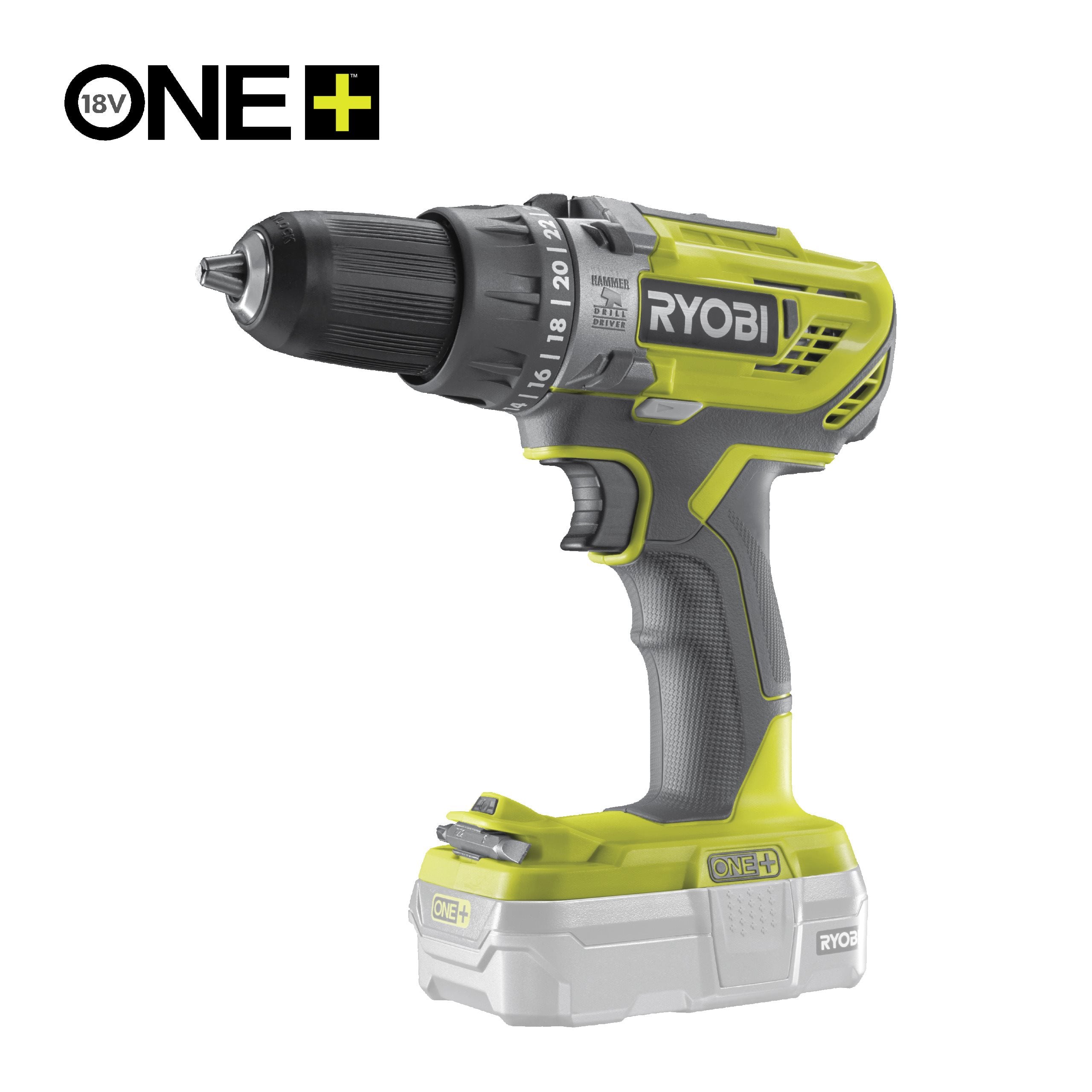 Ryobi Taladro percutor 50Nm 18V ONE+™ (Sin Batería) · R18PD3-0