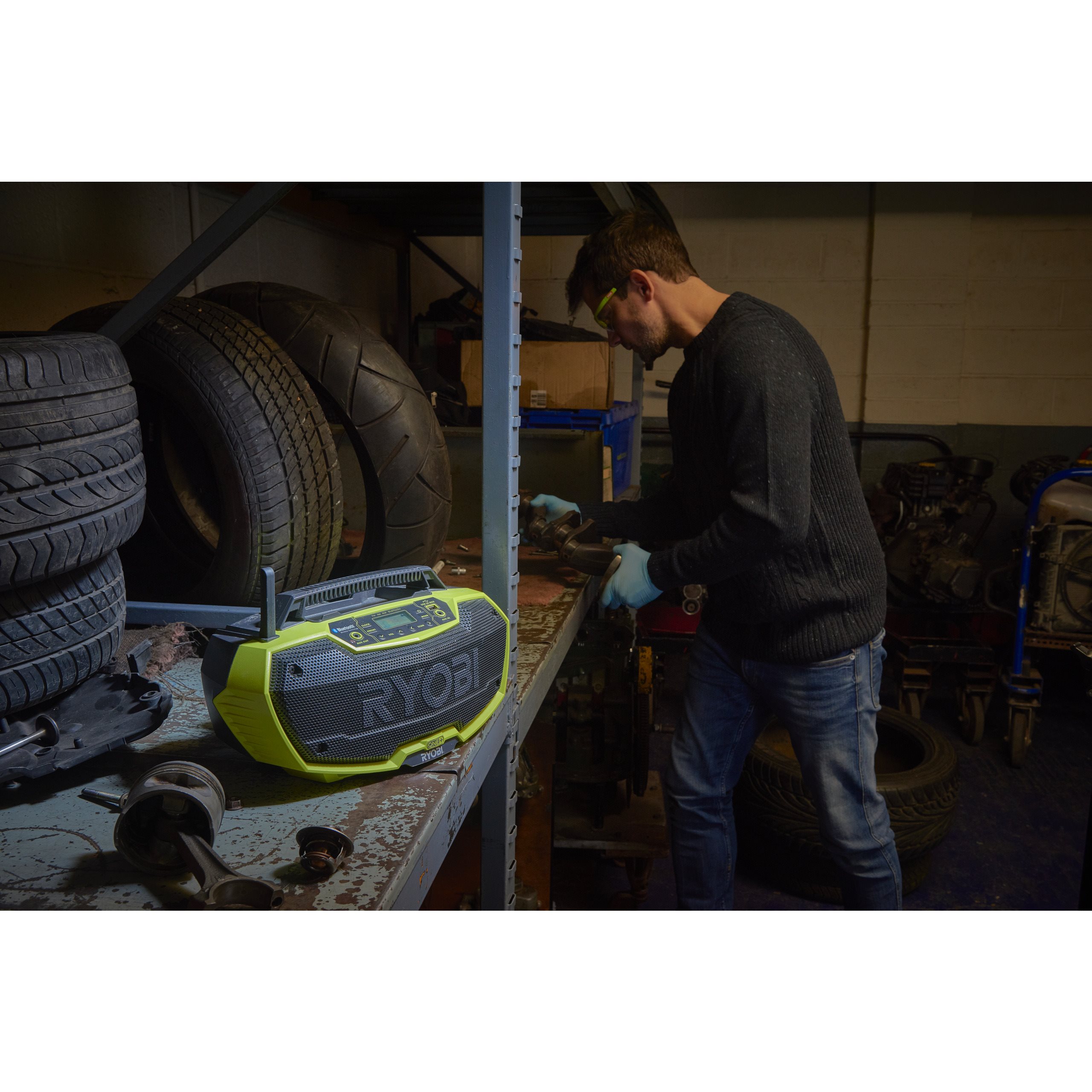 Cordless Portable Radio Wireless Radio RYOBI 18V ONE R18RH 0