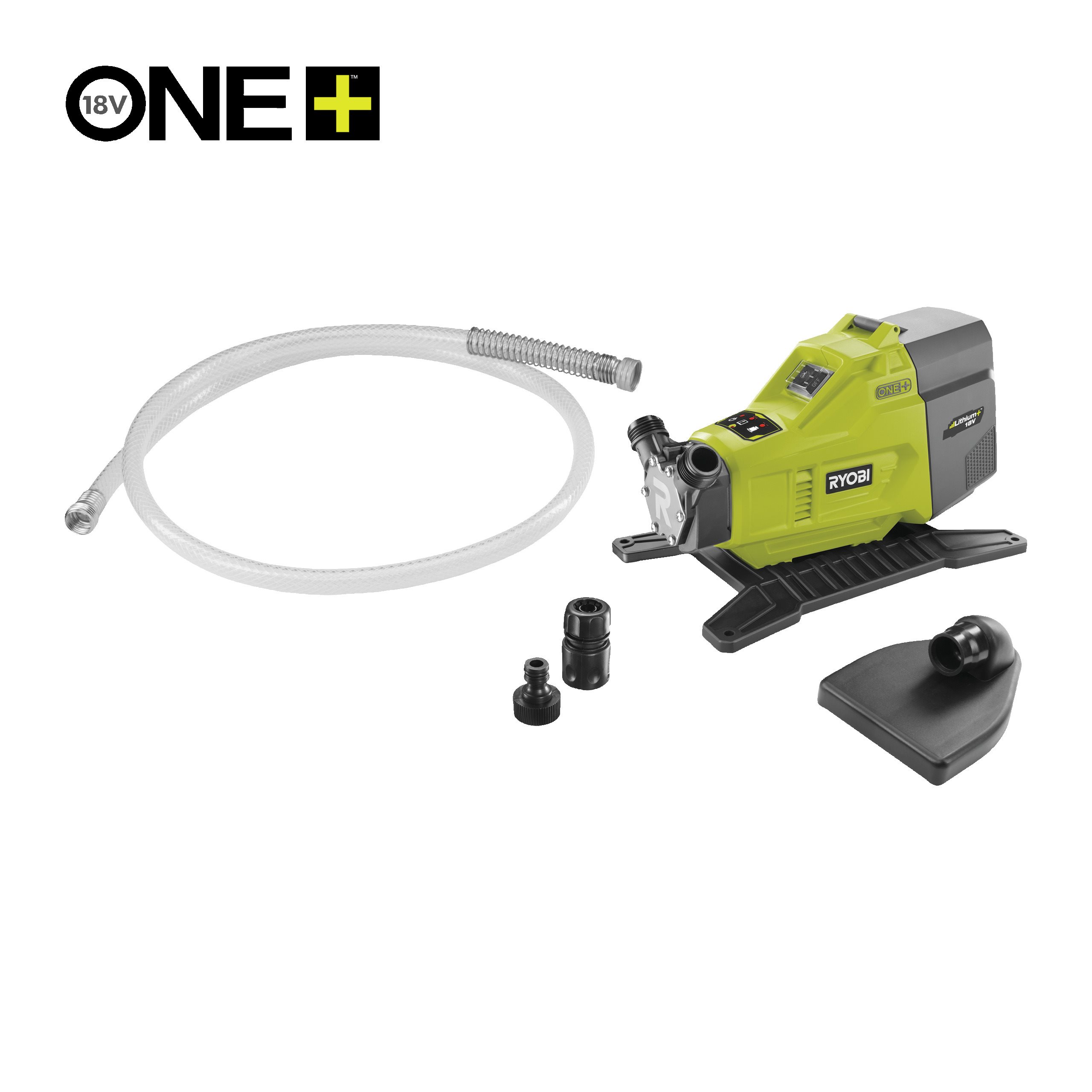 RYOBI Pompe de transfert 18V ONE+ 1 500 /h aspiration 2 5 + tuyau 2 5 raccord rapide 18 mm huile lubrifiante R18TP 0 - vue 4
