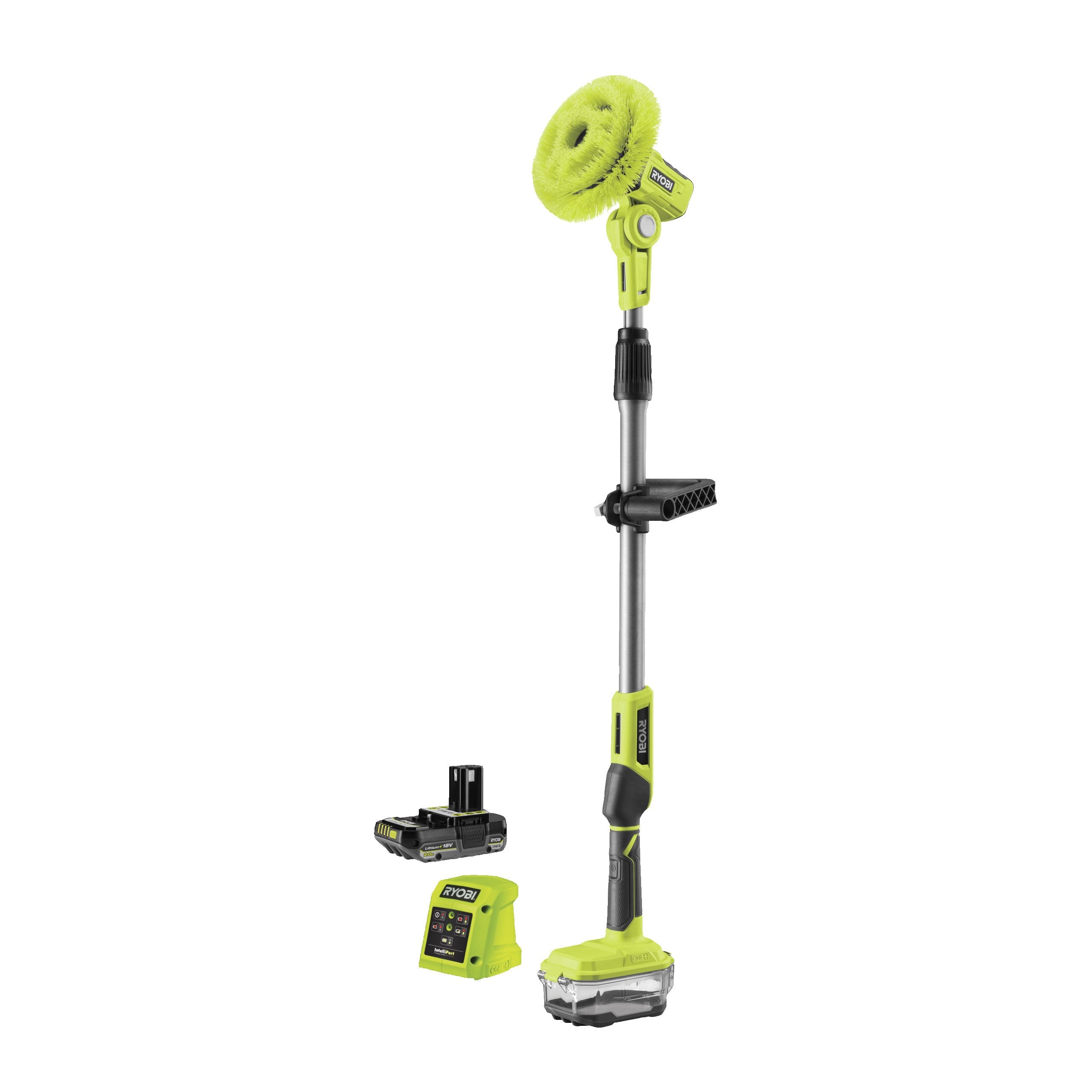RYOBI Brosse télescopique 18V ONE+ nettoyage multisurface batterie 2Ah + chargeur R18TPS - vue 2
