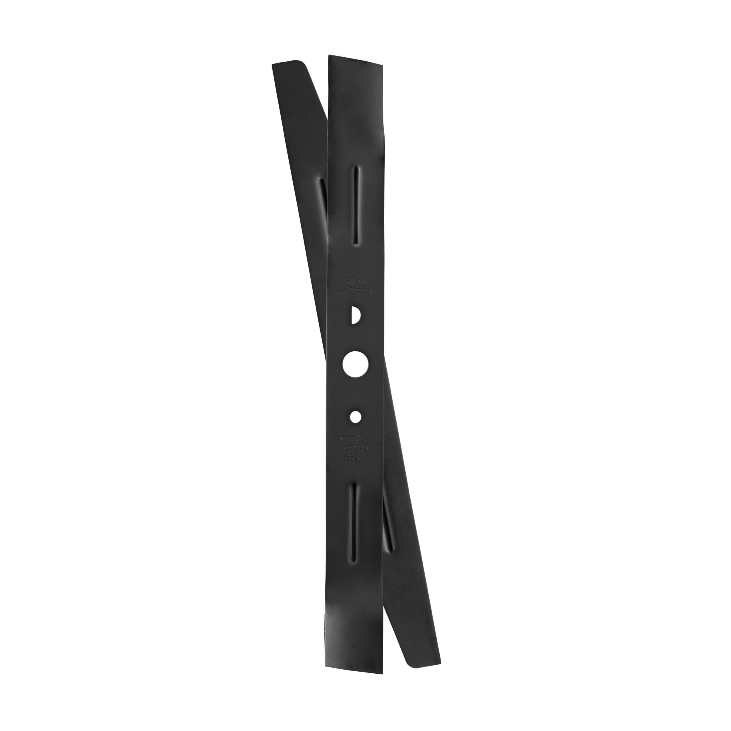 2 jeux de lames Cross Cut 53 cm spéciales mulching pour rider zero turn sur batterie - vue 2