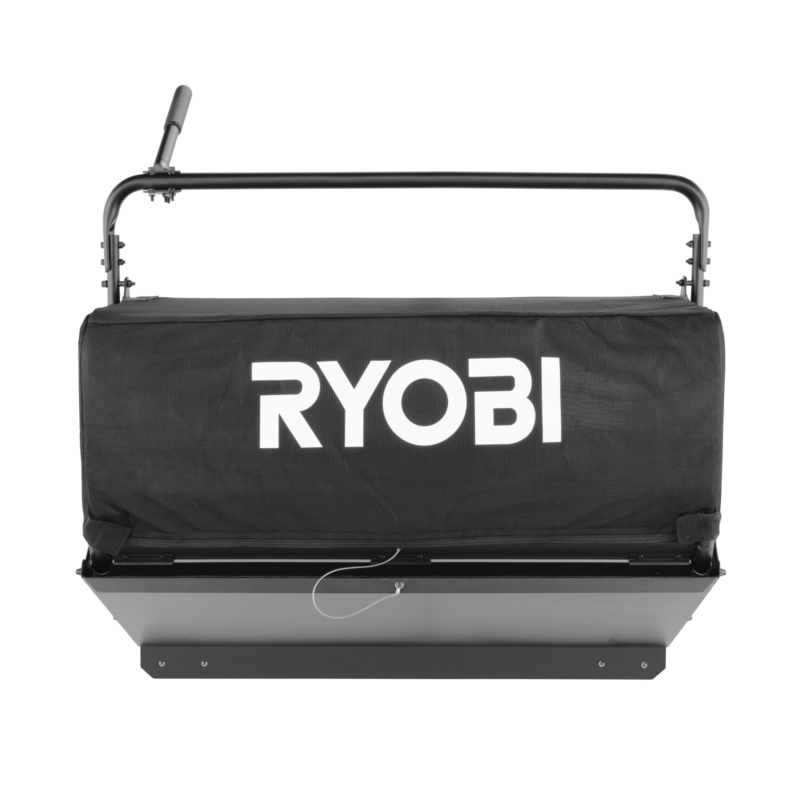 Bac de ramassage 120 + lot 2 lames de rechange 38 cm spéciales ramassage pour riders zero turn sur batterie - vue 2