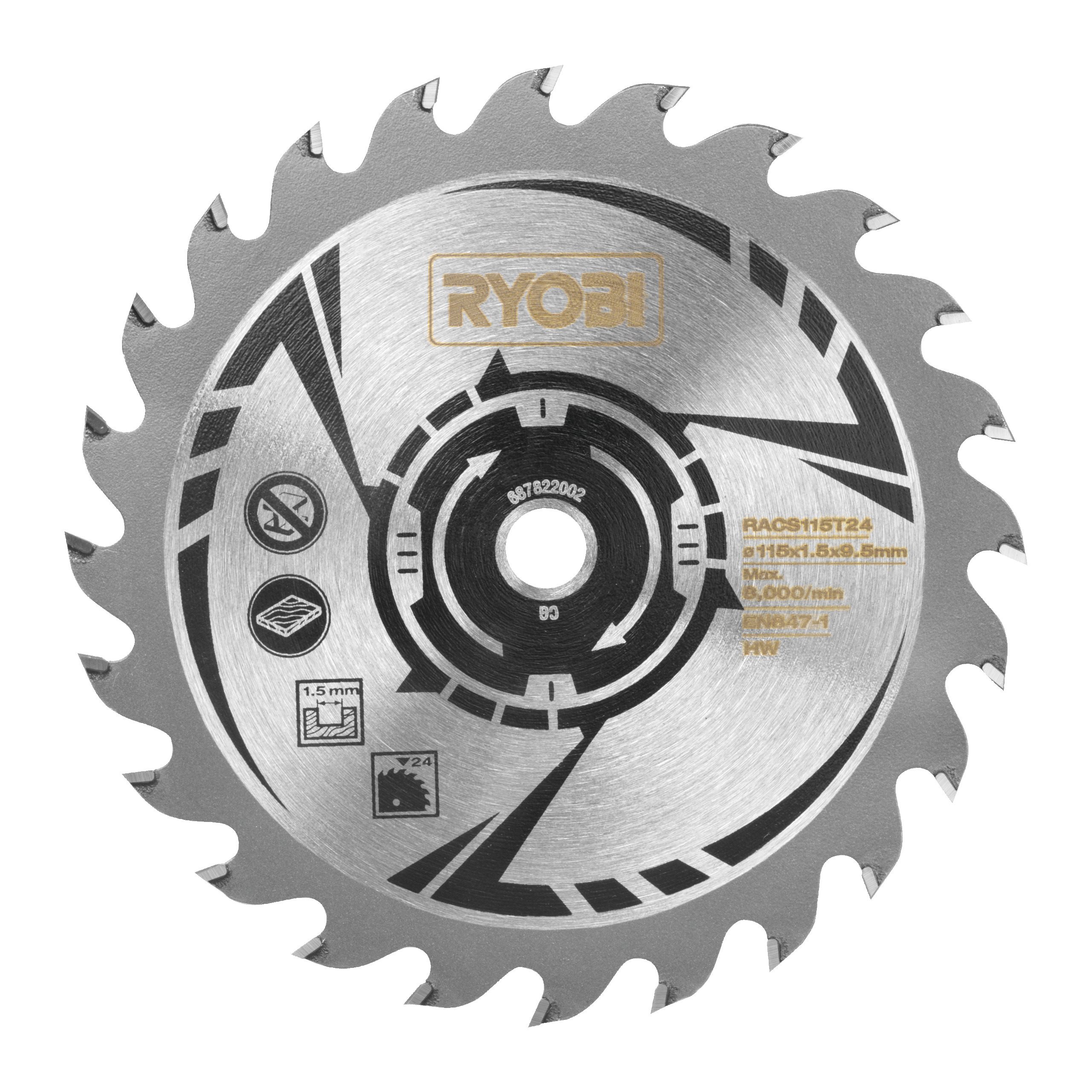 Ryobi 115Mm 24 Tooth Circular Saw Blade (Single)