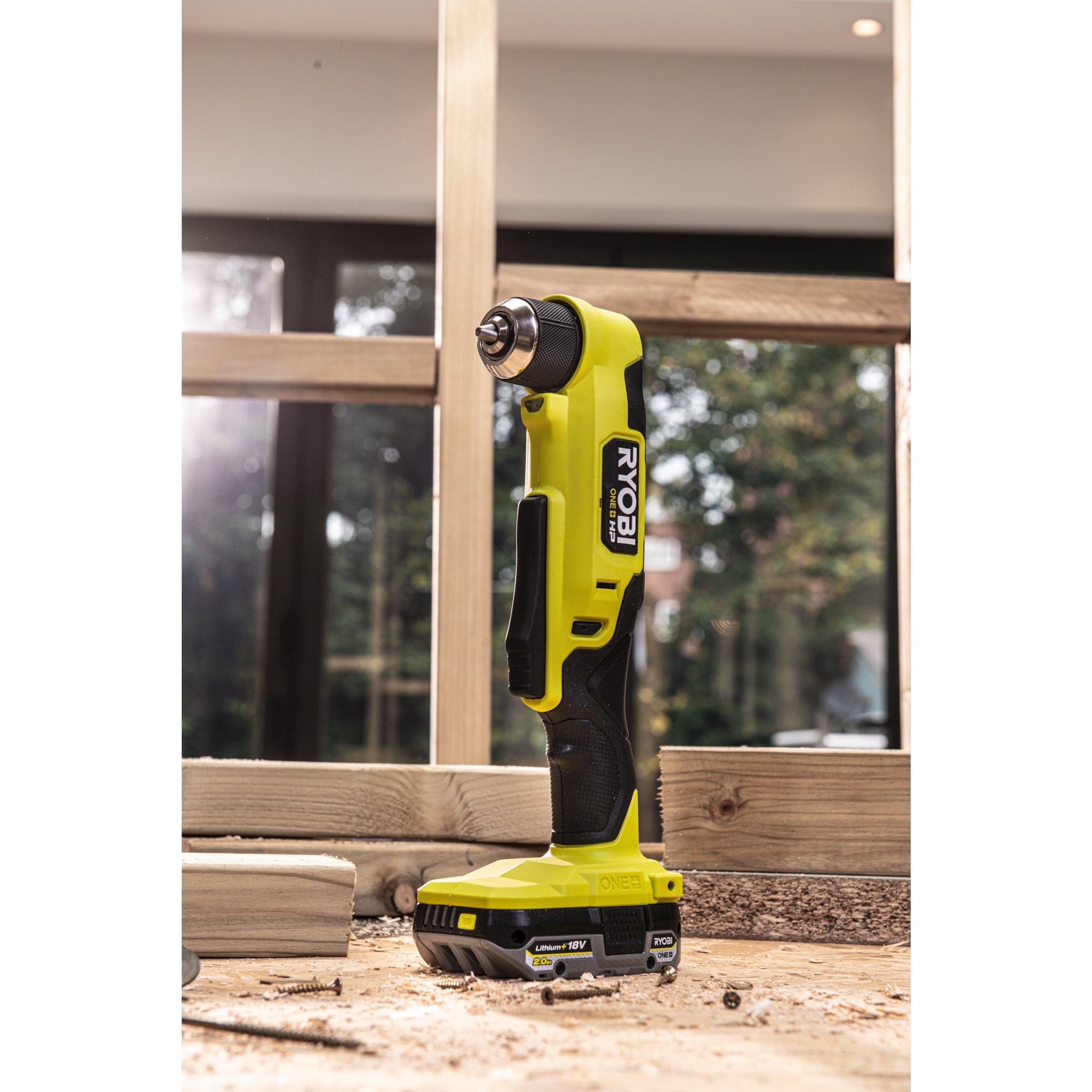 Cordless Angle Drill Compact Brushless Angle Drill RYOBI 18V ONE RAD18C 0