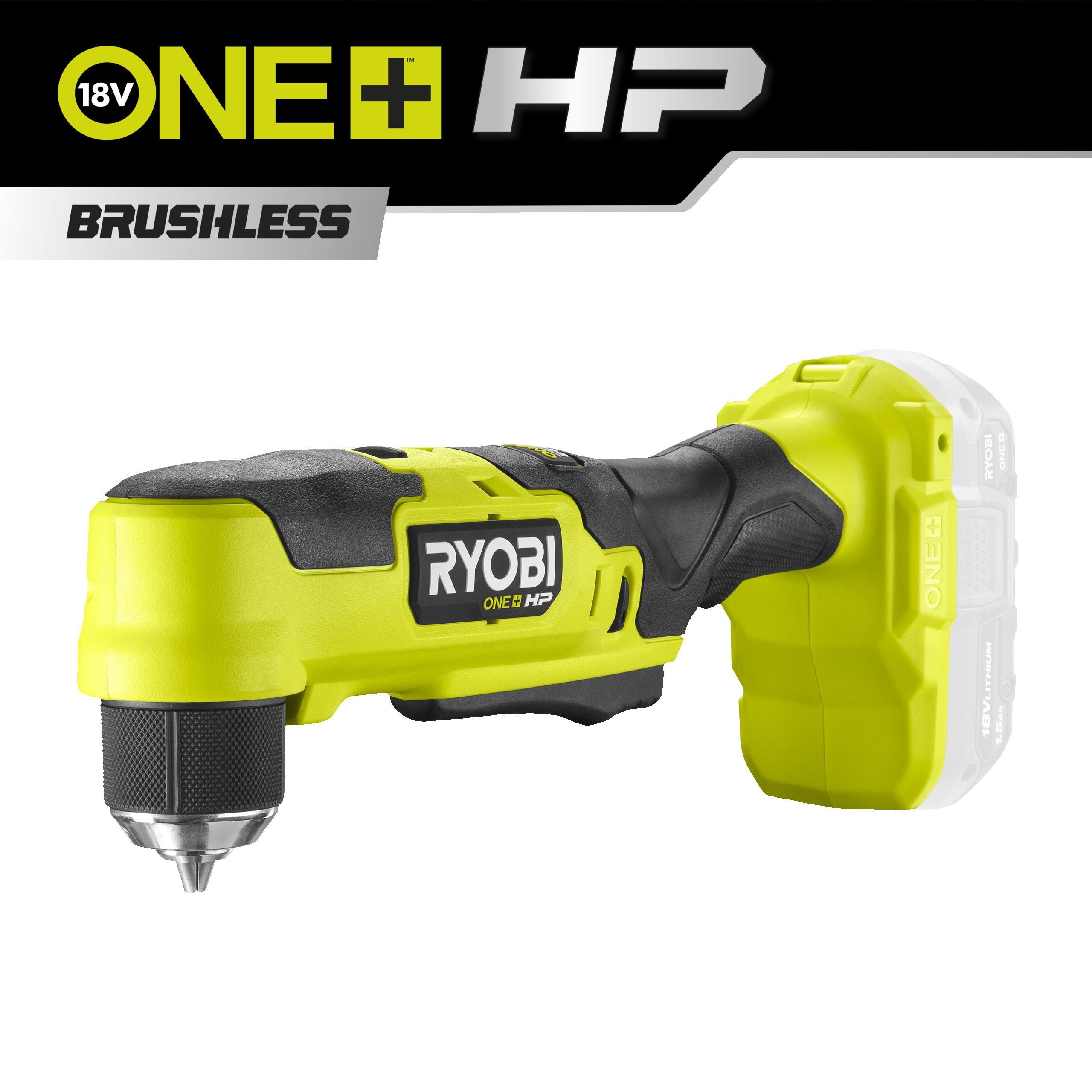 Cordless Angle Drill Compact Brushless Angle Drill RYOBI 18V