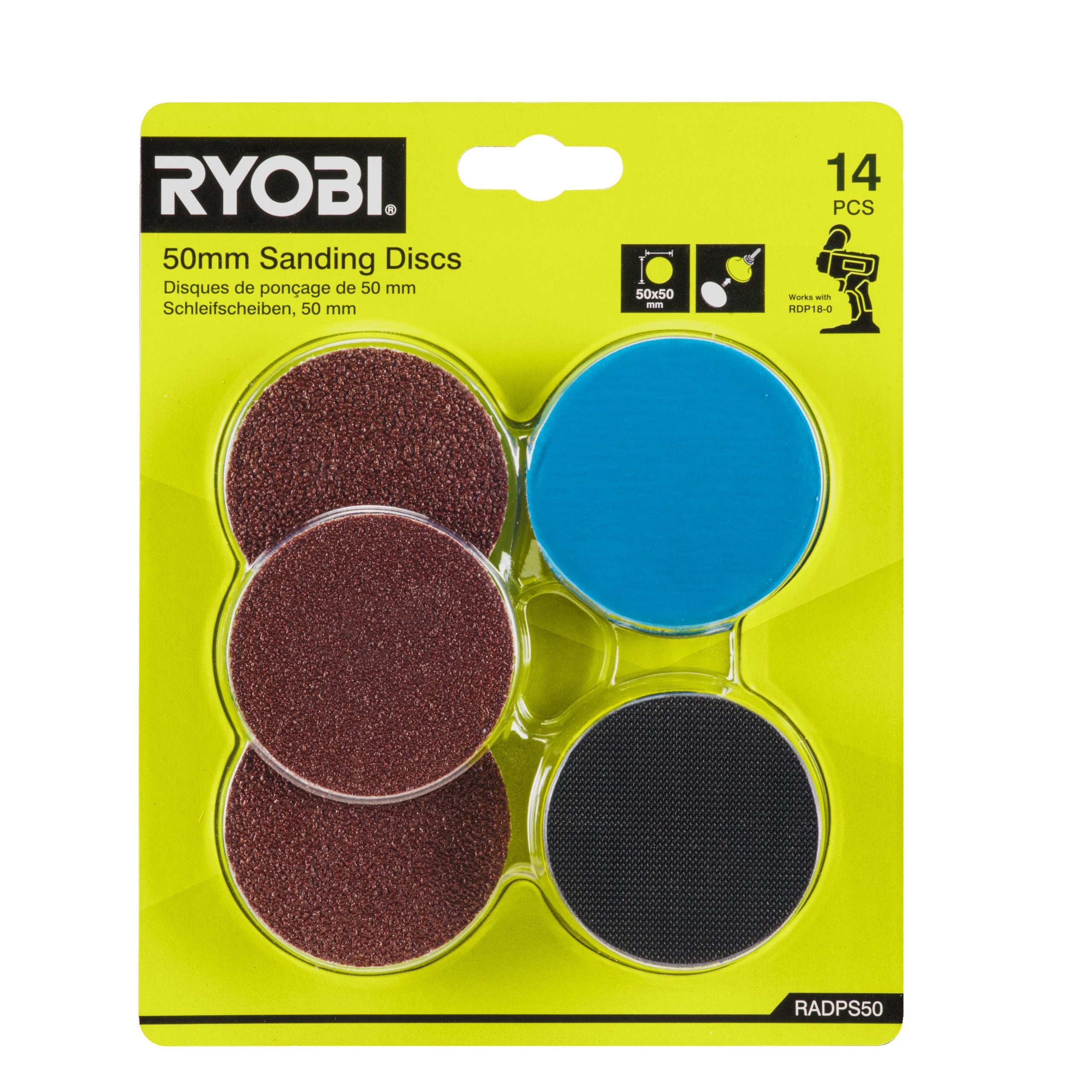 Lot de 14 pcs de ponçage 50 mm