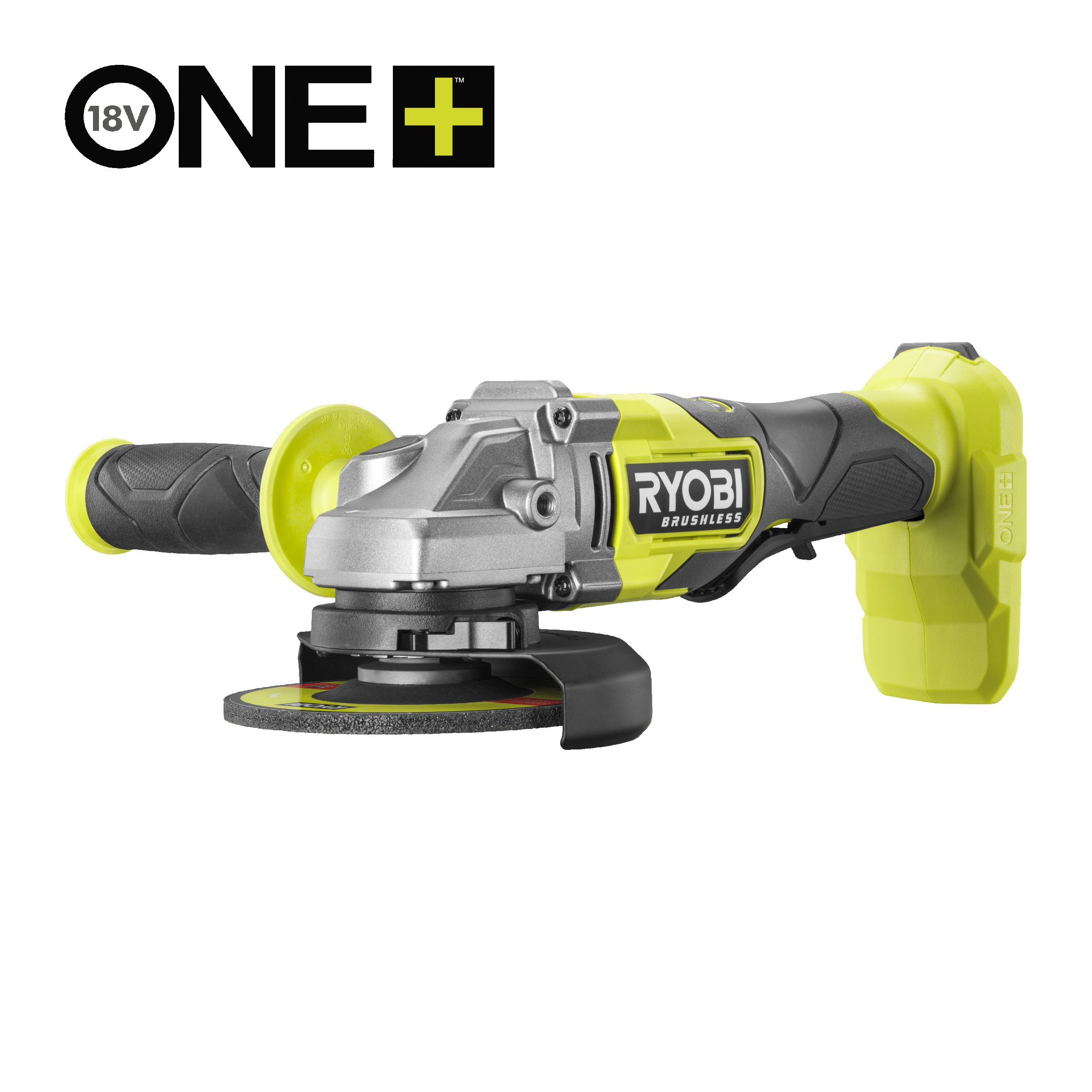 Ryobi Amoladora angular sin escobillas de 125 mm 18V ONE+™ (Sin Batería) · RAG18BL-0