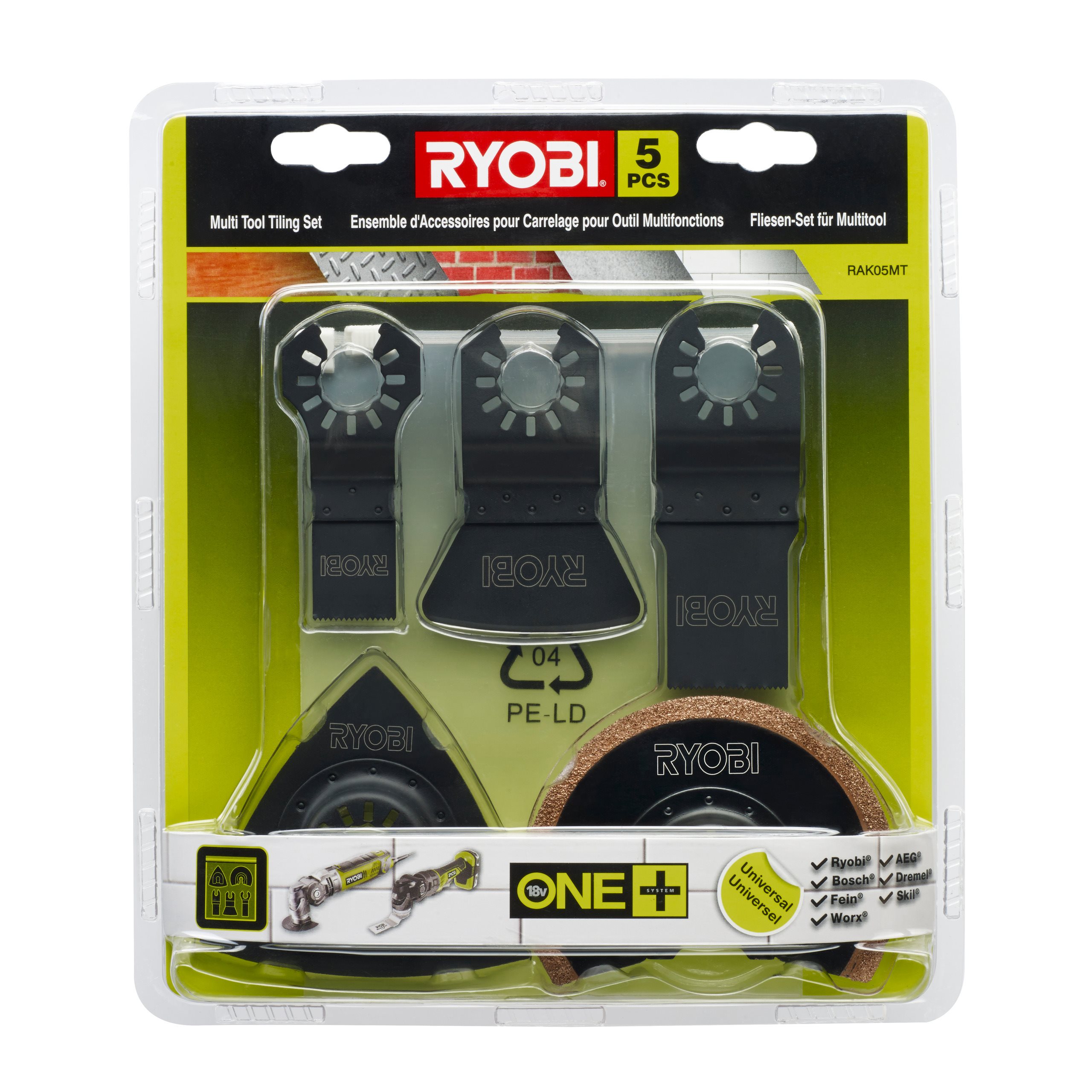 Outil multifonction Ryobi RMT300-SA 300W + 32 accessoires