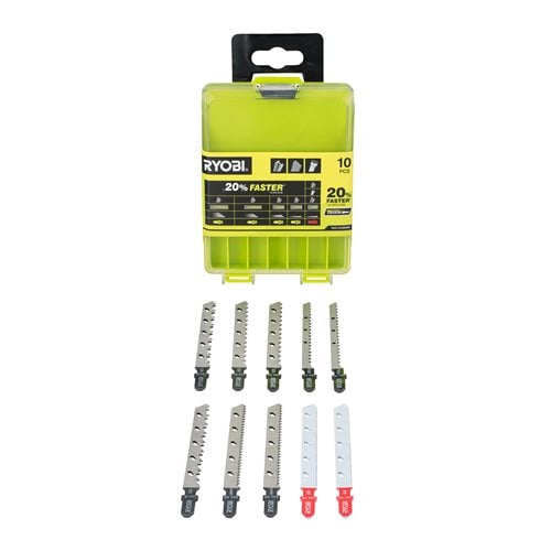 Umi Jeu De 20 Lames De Scie Sauteuse HCS HSS Avec Etui - Idéal Bois Et Métal
