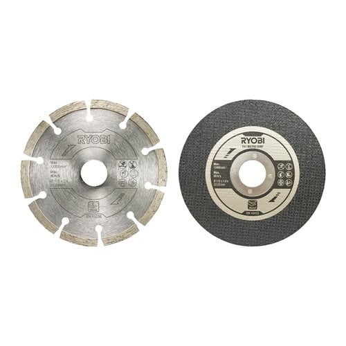 Kit de disco de corte para amoladora angular de 115 mm (6 piezas)