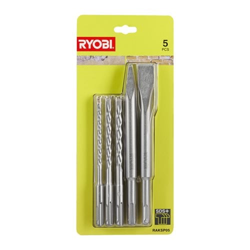 SDS+ Drill and Chisel Bits (5 piece)