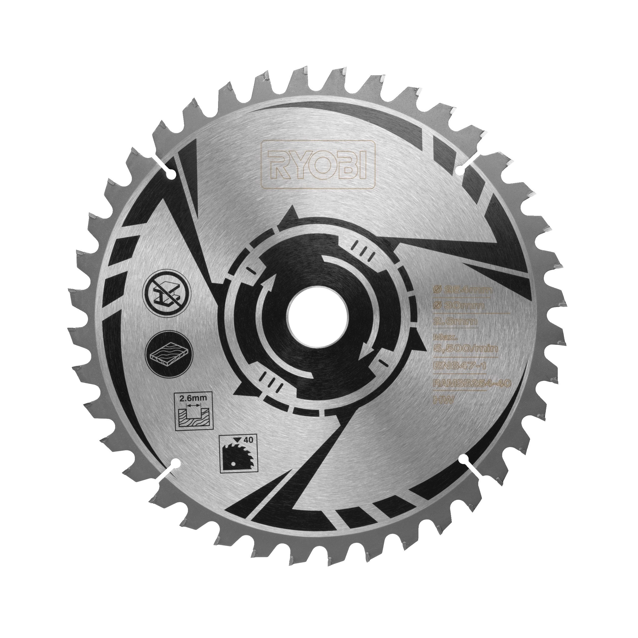 Brzeszczot ukośny 254 mm, 40 zębów