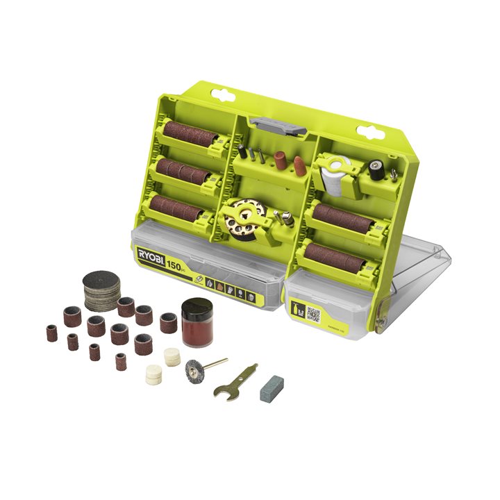 RYOBI Rotary Tool 150-Piece Twist Lock All-Purpose Kit (For Wood, Metal,  and Plastic) A90AS150 - The Home Depot