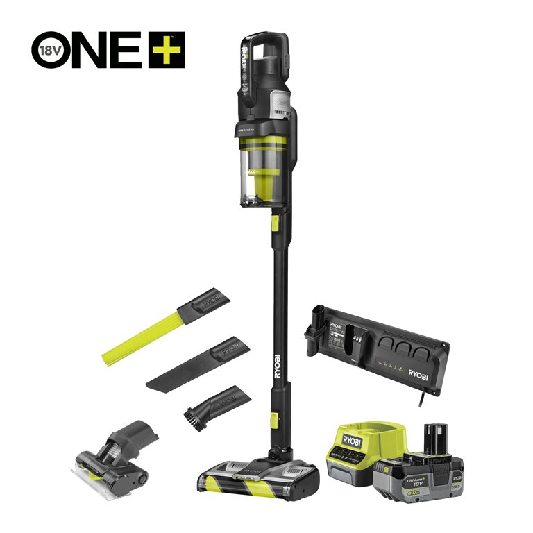 Aspirateur Balai Sans Fil Ryobi Brushless 18V - 120 AW - 840 L/min - 800 ML - Neuf Sous Boîte