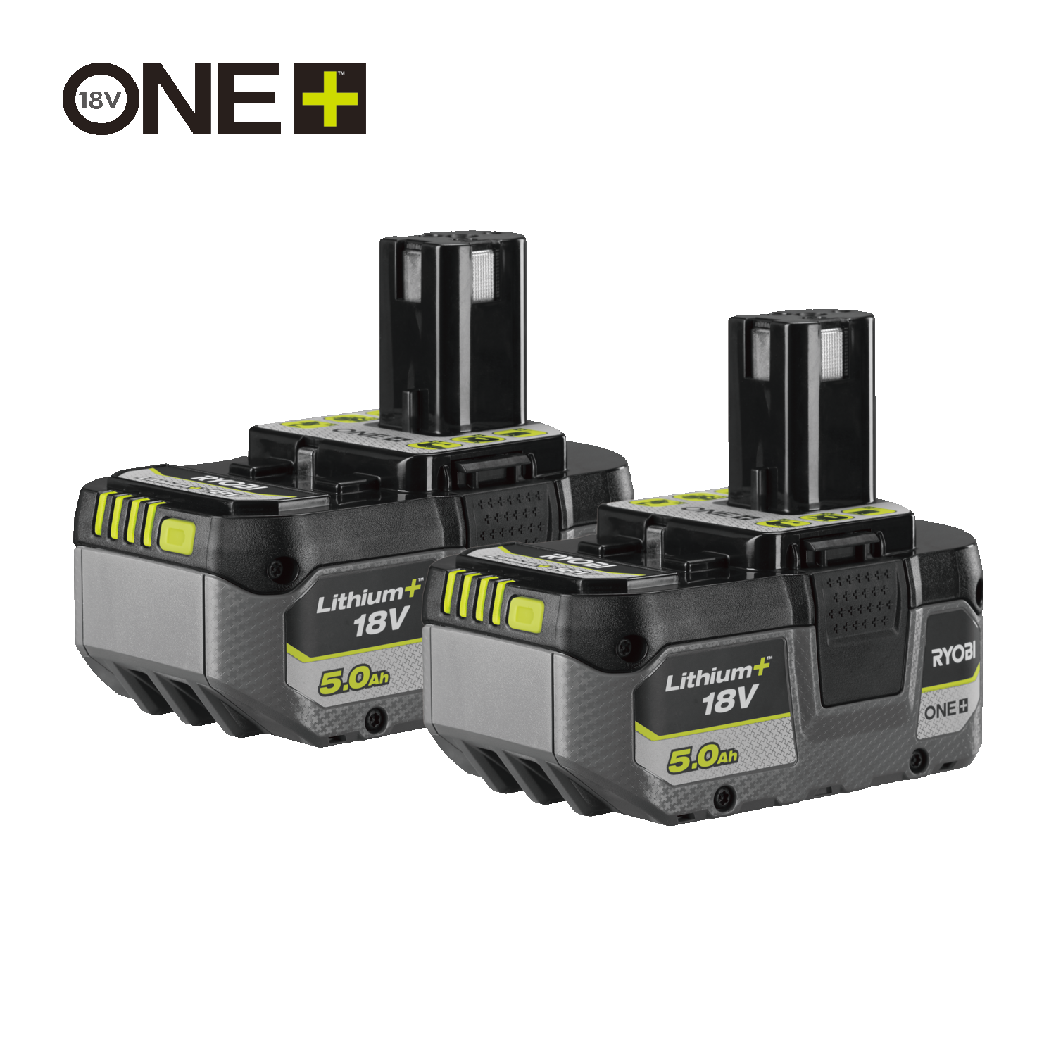5Ah Lithium Battery Twin Pack RYOBI 18V ONE RB1850X2