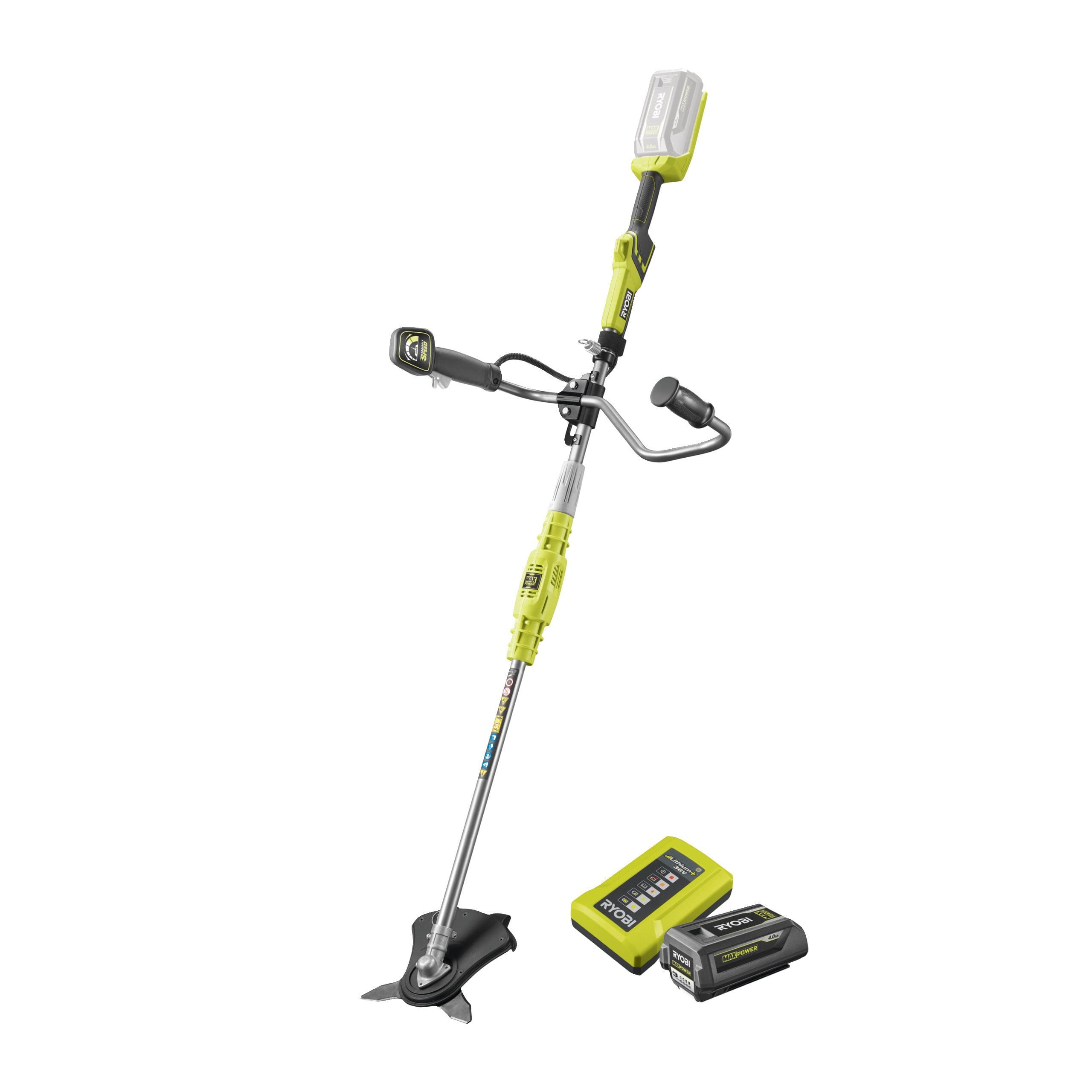 Kosa 26cm i podkaszarka 30cm 36V MAX POWER w zestawie z akumulatorem 4.0Ah i ładowarką