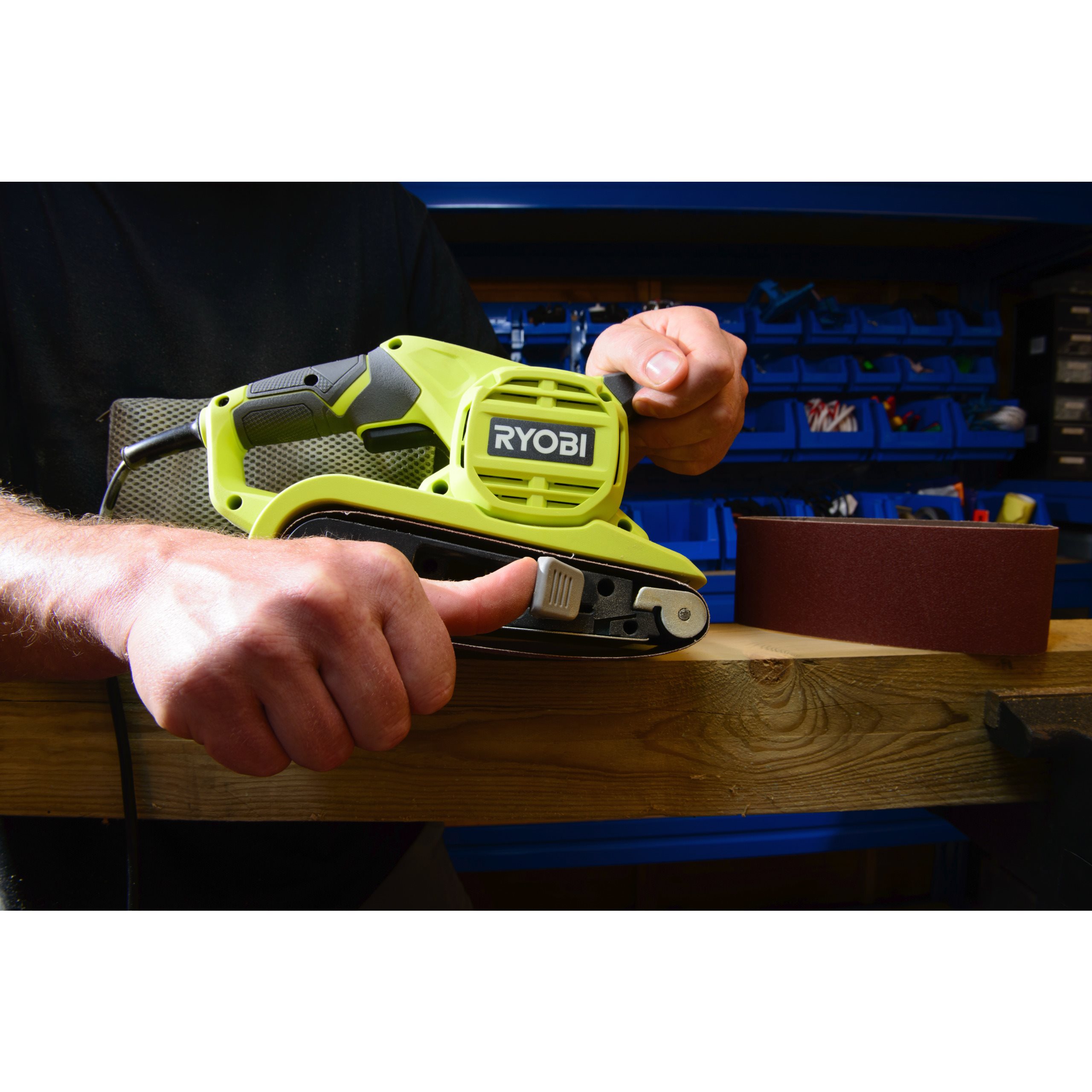 800W juostinis šlifuoklis | RYOBI | RBS800