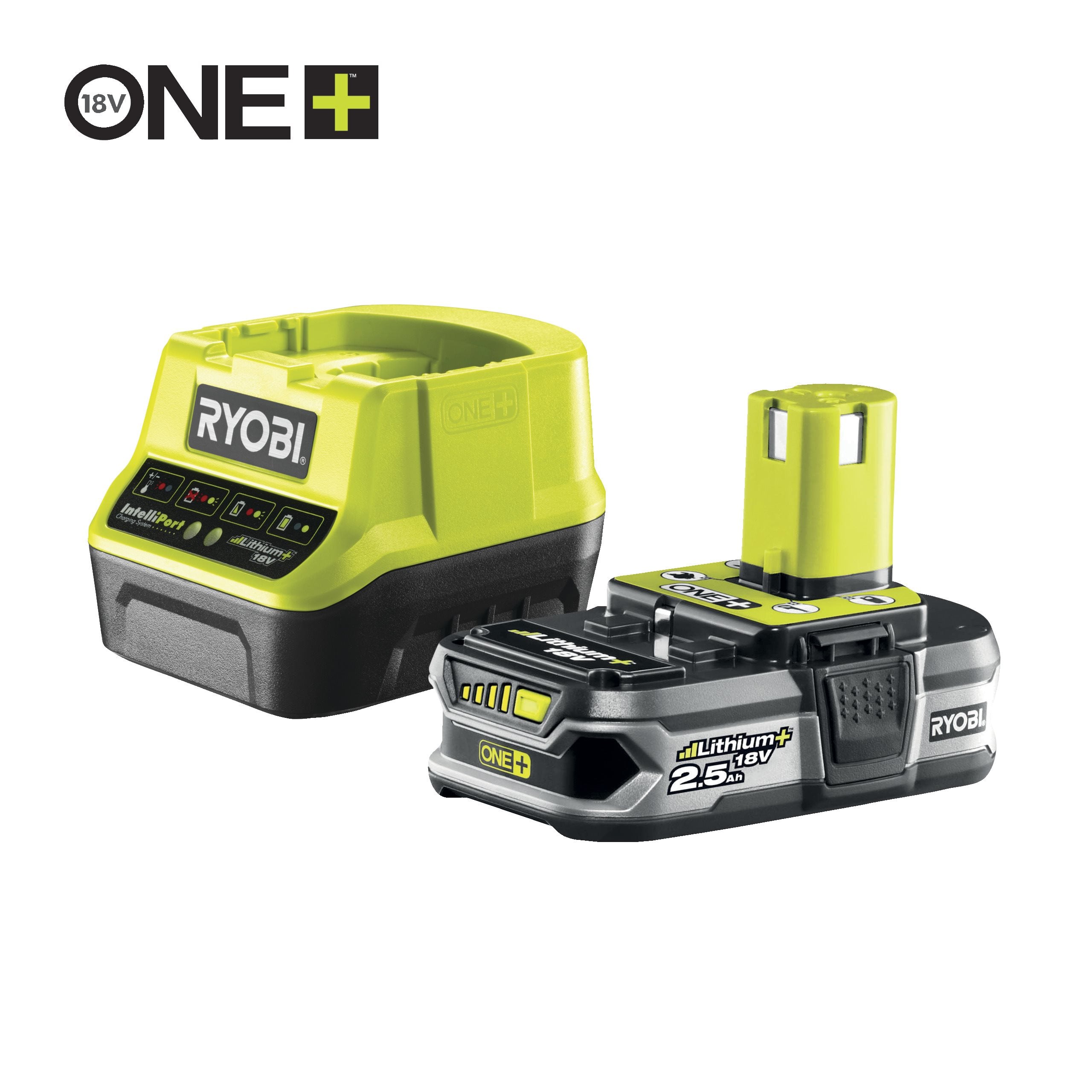 Ryobi 1 Batterie Lithium+ 18V 2 5 Ah et 1 Chargeur Rapide 2 - vue 4