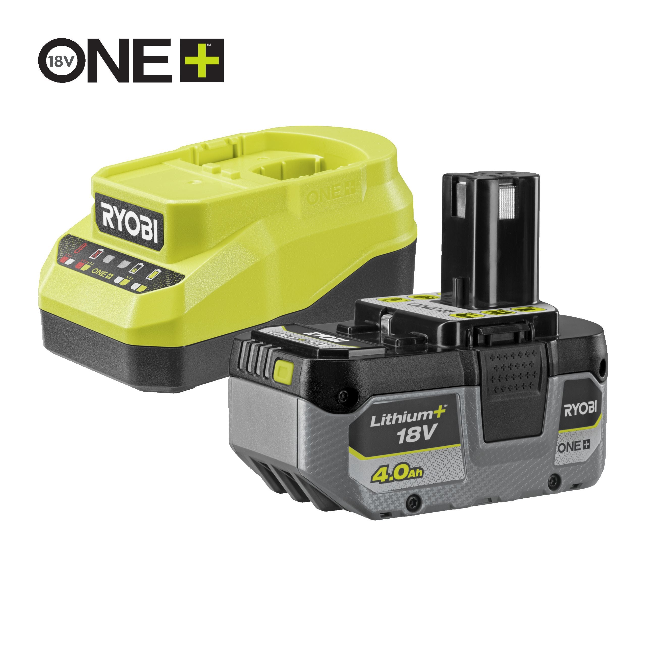 Ryobi Akumulator 4.0 Ah z ładowarką 18V ONE+ RC18120A-140X