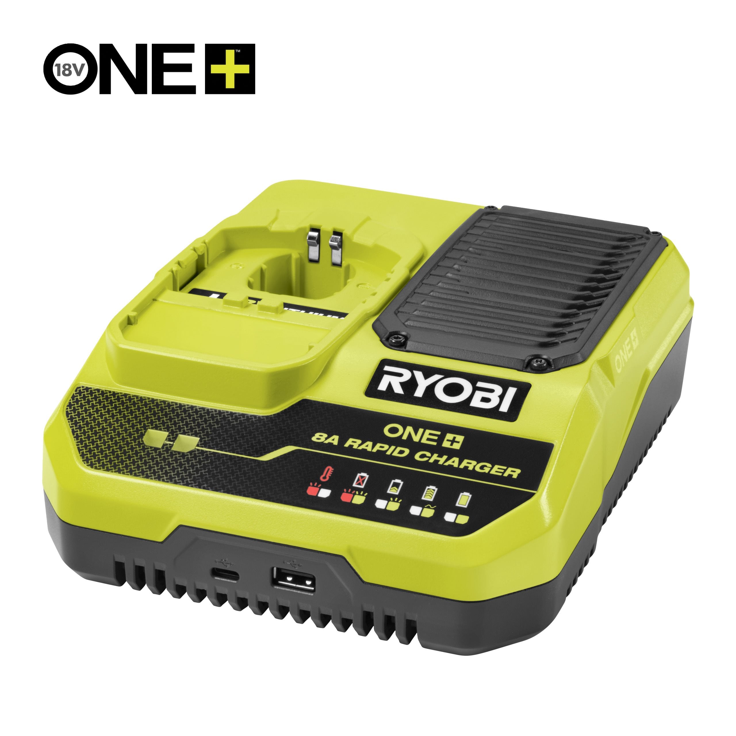 Chargeur intelligent ultra rapide RYOBI 18V One+ 40Ah et 8.0Ah RC18180G