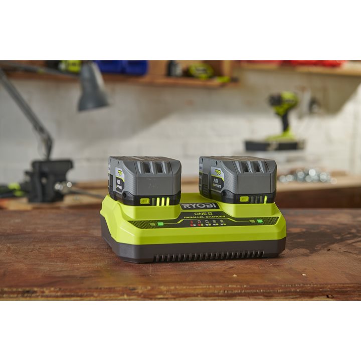 Chargeurs batterie Ryobi ONE+™, chargeurs outillage Ryobi sur batterie