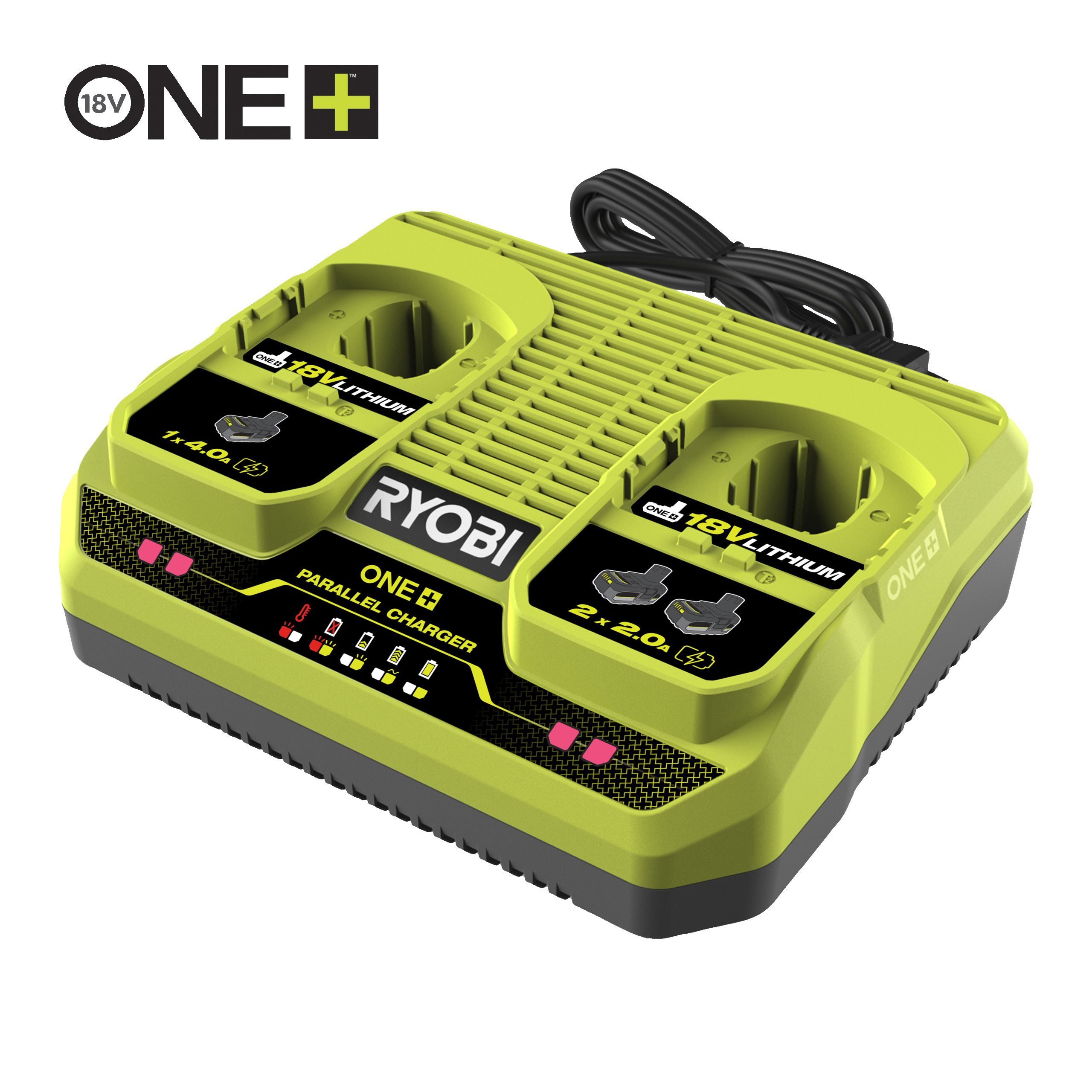 Battery Charger Rc18627 18 Volt Ryobi Multi Port Battery Charger