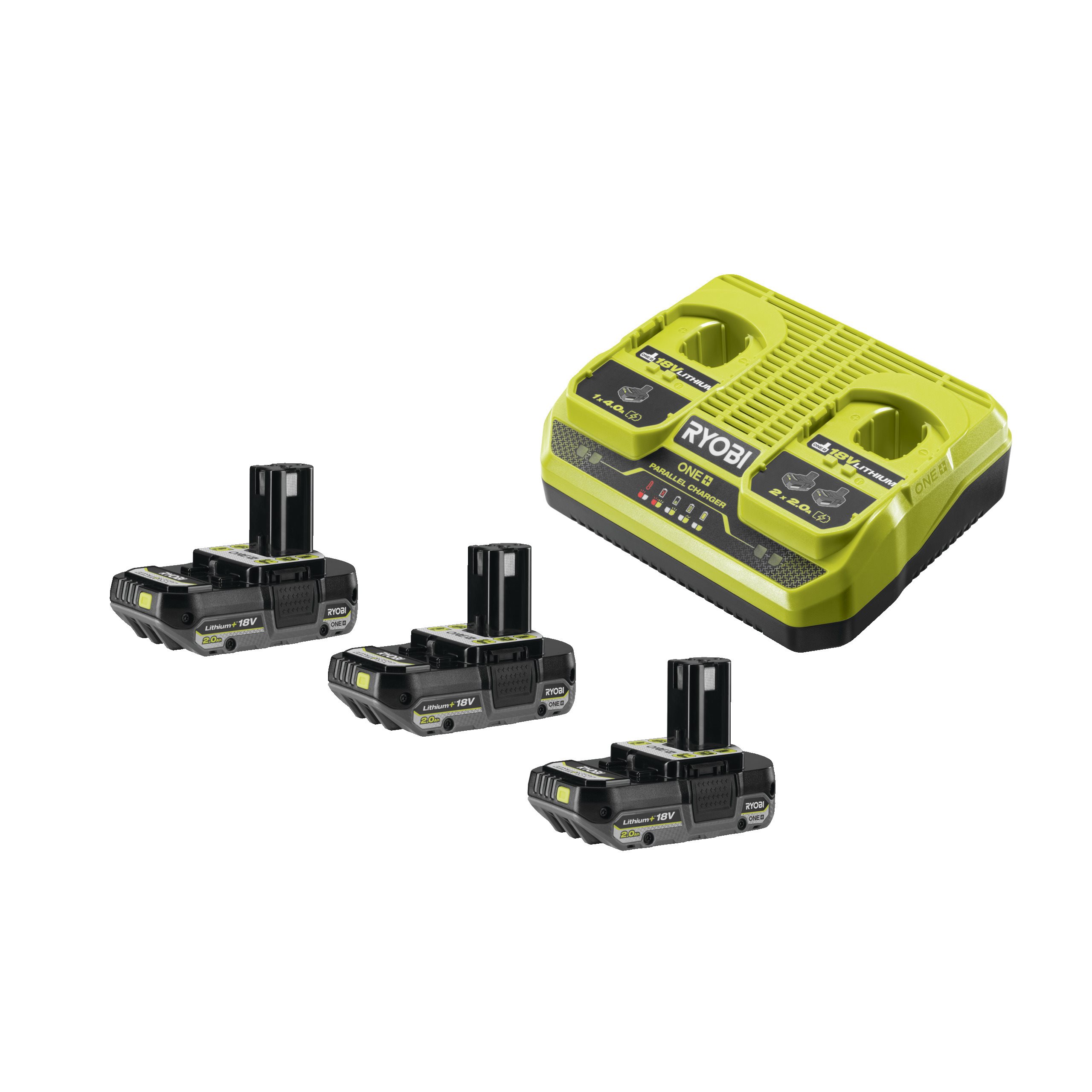 18V ONE+™ Lithium+ Battery & Dual Port Charger Kit (3 x 2.0Ah)