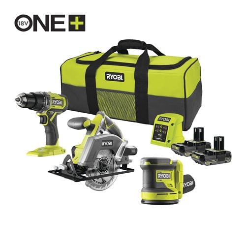 18V ONE+™ Cordless Combi Drill, Circular Saw Random Orbital