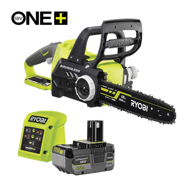 Motosierra Sin Escobillas con barra de 30 cm 18V ONE+™ (1x 4.0Ah)