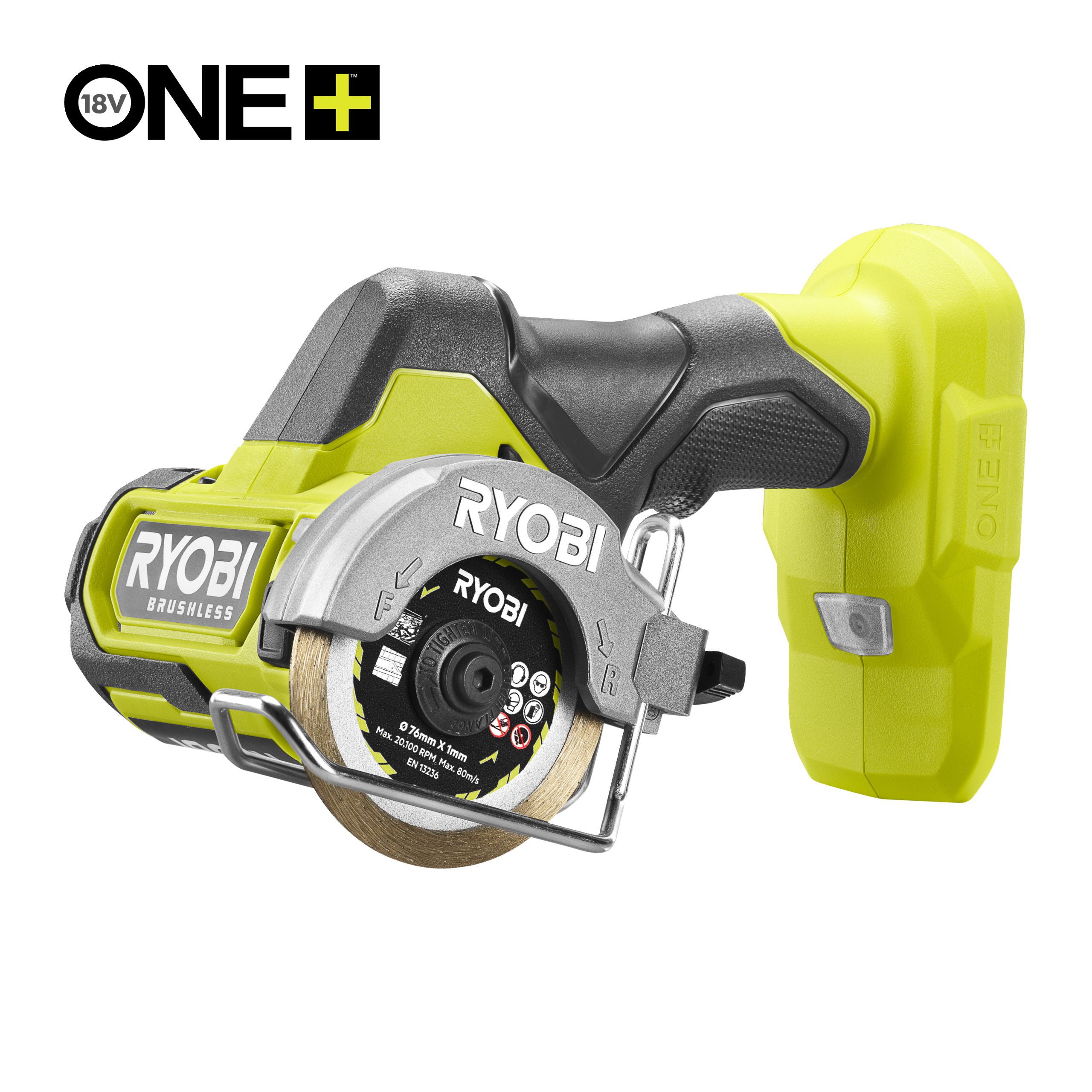 Meuleuse Compacte Ryobi RCT18BL-0 – 18V, 76mm, Brushless, 20000 trs/min - vue 5