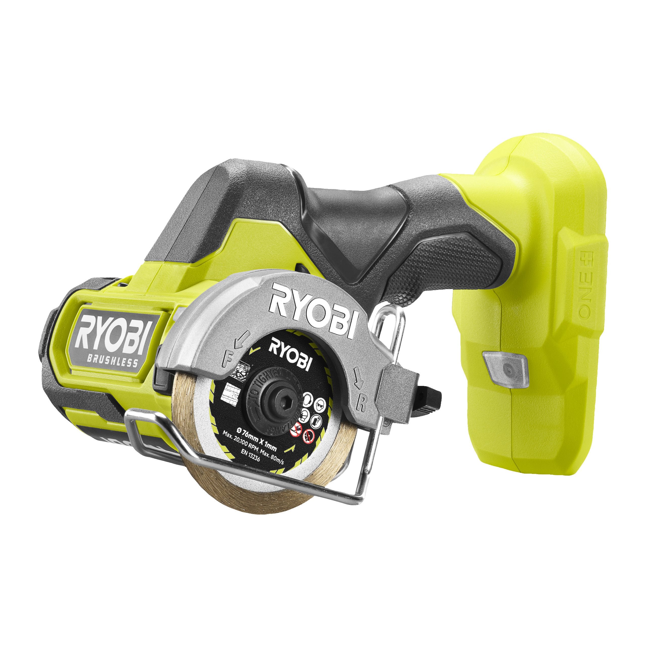 Meuleuse Compacte Ryobi RCT18BL-0 – 18V, 76mm, Brushless, 20000 trs/min - vue 4