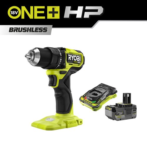 ONE+ 18V HP Brushless Accu Compact Boormachine (incl. 2x 4.0Ah accu en lader)