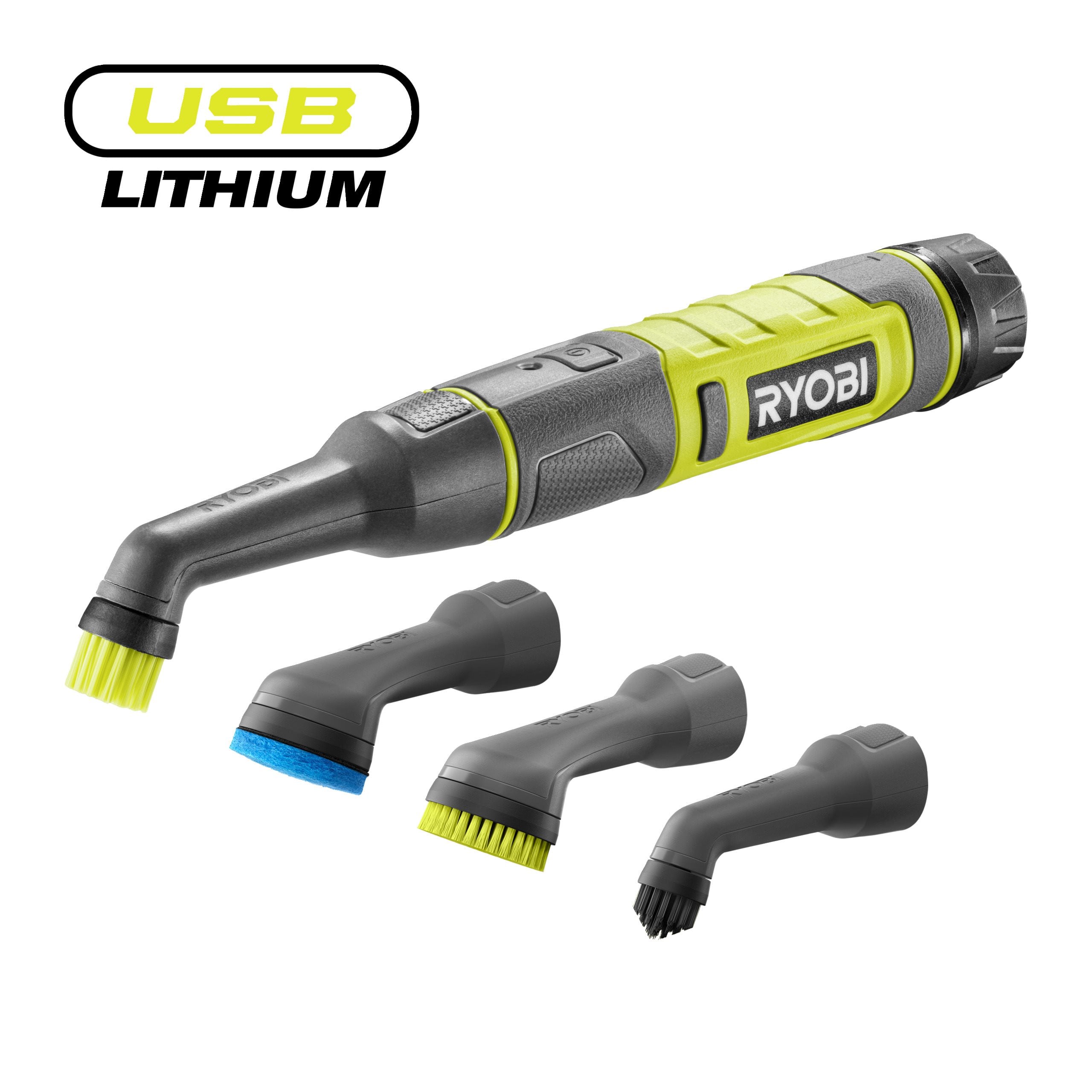 Brosse de détail RYOBI 4V Diam. 20 mm 200 trmin IPX7 Livrée avec 4 brosses - vue 3