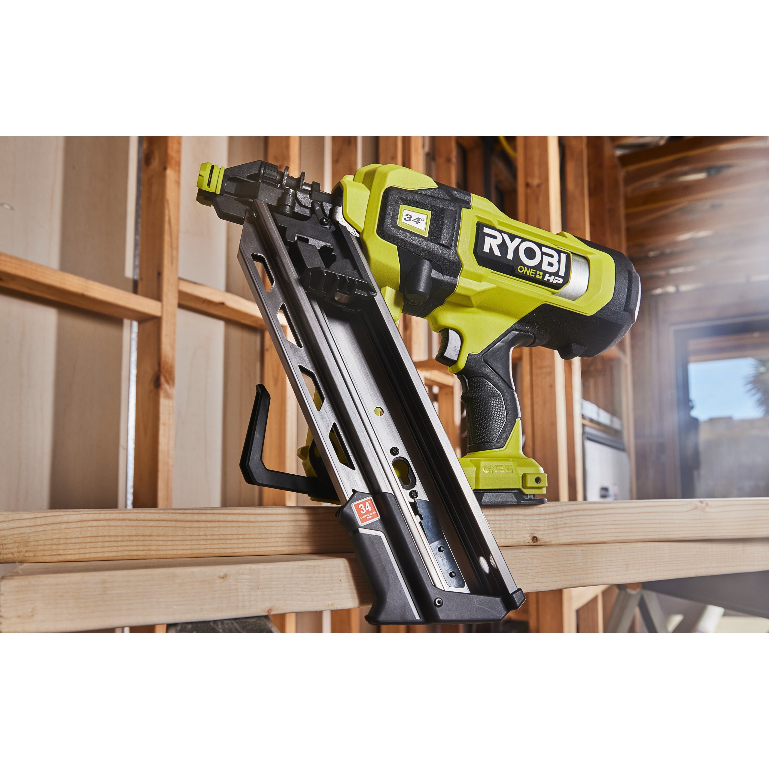Ryobi 18V ONE+ Airstrike 16-Gauge 3/4in-2-1/2in Cordless Finish Nailer P325 - Battery & Charger Included (Renewed